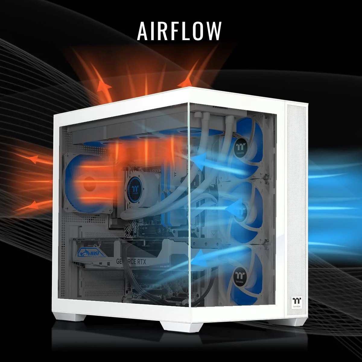 کامپیوتر گیمینگ Thermaltake LCGS View i1480S-380 (پردازنده Intel® Core™ i9-14900KF، رم ToughRam 32GB DDR5 6400MT/s RGB، کارت گرافیک NVIDIA® GeForce RTX™ 5080، حافظه 1TB NVMe M.2، WiFi، Windows 11) V38S-Z790-580-LCS کامپیوتر گیمینگ Thermaltake LCGS View i1480S-380 (پردازنده Intel® Core™ i9-14900KF، رم ToughRam 32GB DDR5 6400MT/s RGB، کارت گرافیک NVIDIA® GeForce RTX™ 5080، حافظه 1TB NVMe M.2، WiFi، Windows 11) V38S-Z790-580-LCS