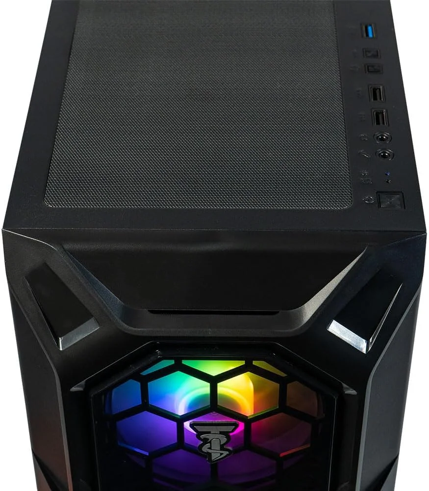 کامپیوتر گیمینگ خنک‌شونده با مایع ViprTech Ghost 4.0 - AMD Ryzen 7 (توربو 4.4 گیگاهرتز), RTX 4060 Ti 8GB, 32GB DDR4 3200, 1TB NVMe SSD, آماده واقعیت مجازی, استریمینگ, WiFi, RGB, ویندوز 11, دسکتاپ از پیش ساخته شده, مشکی