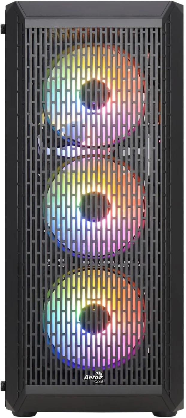 کیس گیمینگ ATX آیروکول مدل BEAMBKV2، دارای 4 فن 12 سانتی متری FRGB، جلو پنجره ای، مشکی کیس گیمینگ ATX آیروکول مدل BEAMBKV2، دارای 4 فن 12 سانتی متری FRGB، جلو پنجره ای، مشکی