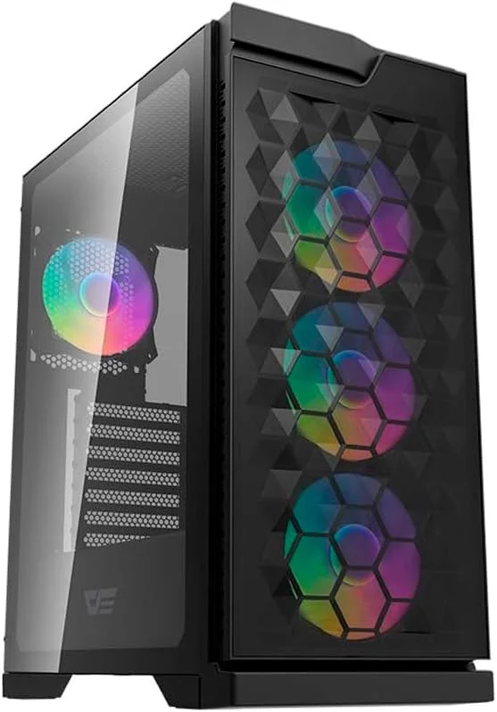 کیس کامپیوتر مشبک Aigo Darkflash DK361 ATX/M-ATX/M-ITX با 4 فن ARGB از پیش نصب شده، USB 3.0، پنل جانبی شیشه حرارت دیده، پشتیبانی از رادیاتور تا 360 میلیمتر - کیس کامپیوتر گیمینگ کیس کامپیوتر مشبک Aigo Darkflash DK361 ATX/M-ATX/M-ITX با 4 فن ARGB از پیش نصب شده، USB 3.0، پنل جانبی شیشه حرارت دیده، پشتیبانی از رادیاتور تا 360 میلیمتر - کیس کامپیوتر گیمینگ