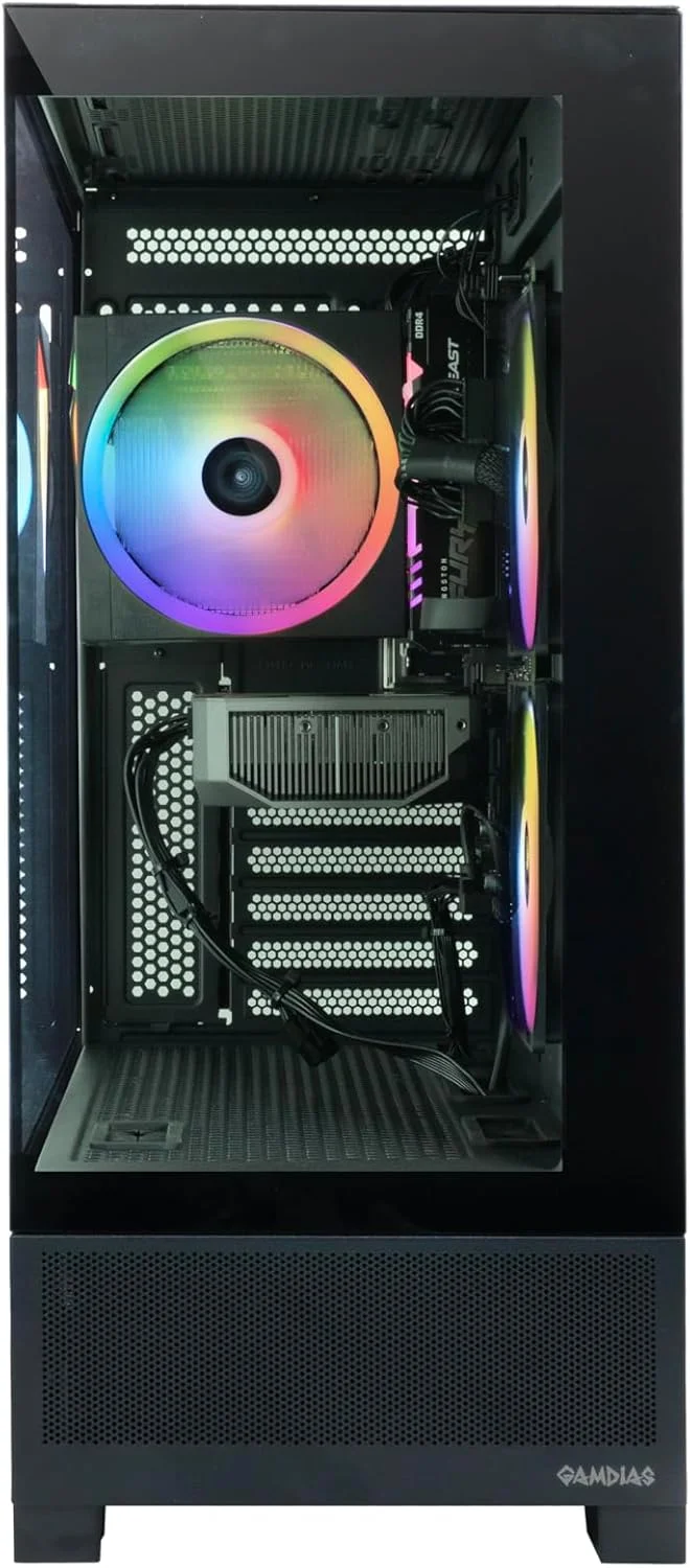 کامپیوتر رومیزی گیمینگ ZOTAC MEK با قابلیتهای پیشرفته هوش مصنوعی - NVIDIA GeForce RTX 5050، AMD Ryzen 5 5500 4.2GHz، 16GB DDR4 RGB، 1TB NVME M.2 SSD، منبع تغذیه 650W 80+ Gold، WiFi 6E، Windows 11 Home کامپیوتر رومیزی گیمینگ ZOTAC MEK با قابلیتهای پیشرفته هوش مصنوعی - NVIDIA GeForce RTX 5050، AMD Ryzen 5 5500 4.2GHz، 16GB DDR4 RGB، 1TB NVME M.2 SSD، منبع تغذیه 650W 80+ Gold، WiFi 6E، Windows 11 Home