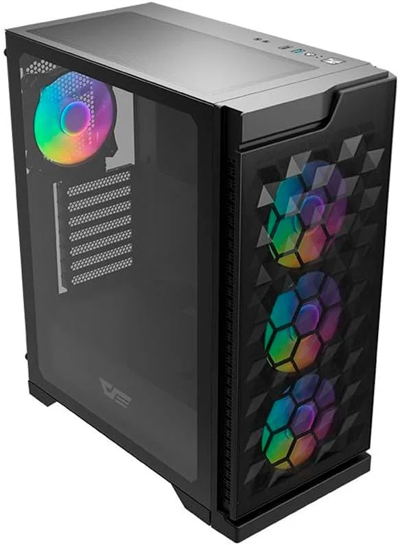 کیس کامپیوتر مشبک Aigo Darkflash DK361 ATX/M-ATX/M-ITX با 4 فن ARGB از پیش نصب شده، USB 3.0، پنل جانبی شیشه حرارت دیده، پشتیبانی از رادیاتور تا 360 میلیمتر - کیس کامپیوتر گیمینگ کیس کامپیوتر مشبک Aigo Darkflash DK361 ATX/M-ATX/M-ITX با 4 فن ARGB از پیش نصب شده، USB 3.0، پنل جانبی شیشه حرارت دیده، پشتیبانی از رادیاتور تا 360 میلیمتر - کیس کامپیوتر گیمینگ