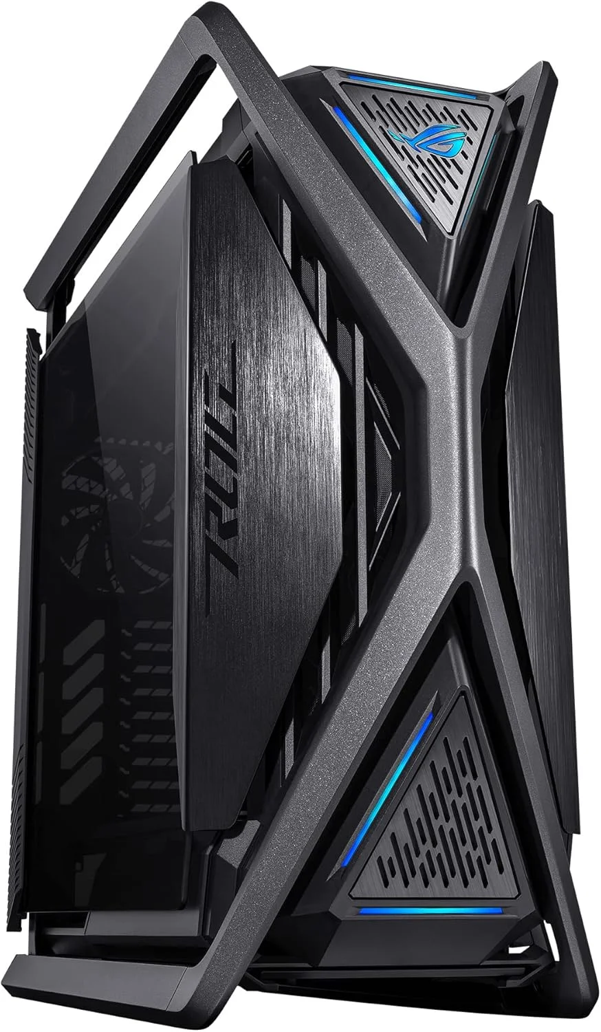 کیس گیمینگ ASUS Hyperion GR701 Full Tower E-ATX، دارای 9 اسلات توسعه، شیشه حرارت دیده، پشتیبانی از رادیاتور تا 420 میلی متر، 3 عدد فن 140 میلی متری (جلو)، ARGB Aura Sync - مشکی (90DC00F0-B39000)