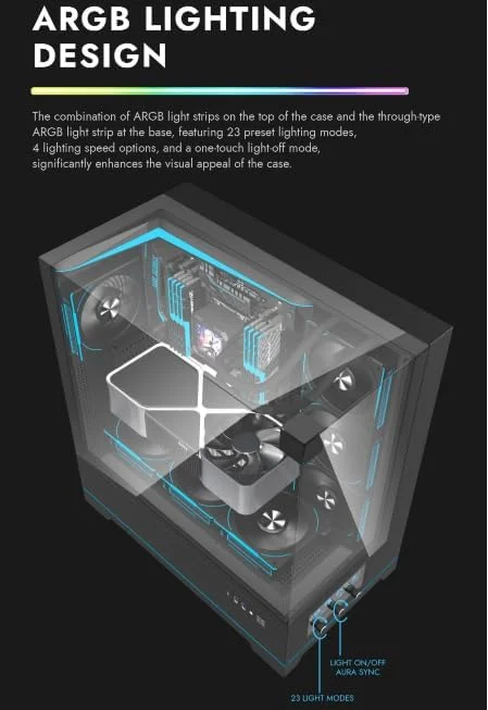 کیس کامپیوتر گیمینگ Darkflash DY450 با سه پنل شیشه ای، مناسب مادربردهای ATX/M-ATX/ITX، دارای 4 فن ARGB و پنل LCD نمایشگر دما، پشتیبانی از رادیاتور تا 360 میلی متر، فضای کافی برای کارت گرافیک 420 میلی متر، دارای پورت USB Type-C (مشکی) کیس کامپیوتر گیمینگ Darkflash DY450 با سه پنل شیشه ای، مناسب مادربردهای ATX/M-ATX/ITX، دارای 4 فن ARGB و پنل LCD نمایشگر دما، پشتیبانی از رادیاتور تا 360 میلی متر، فضای کافی برای کارت گرافیک 420 میلی متر، دارای پورت USB Type-C (مشکی)