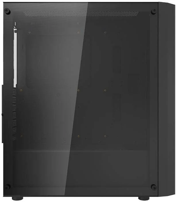 کیس کامپیوتر گیمینگ Darkflash DK351 ATX/M-ATX/ITX با 4 فن ARGB از پیش نصب شده، طراحی پولک اژدها با USB 3.0، محفظه شیشه ای حرارت دیده (مشکی)