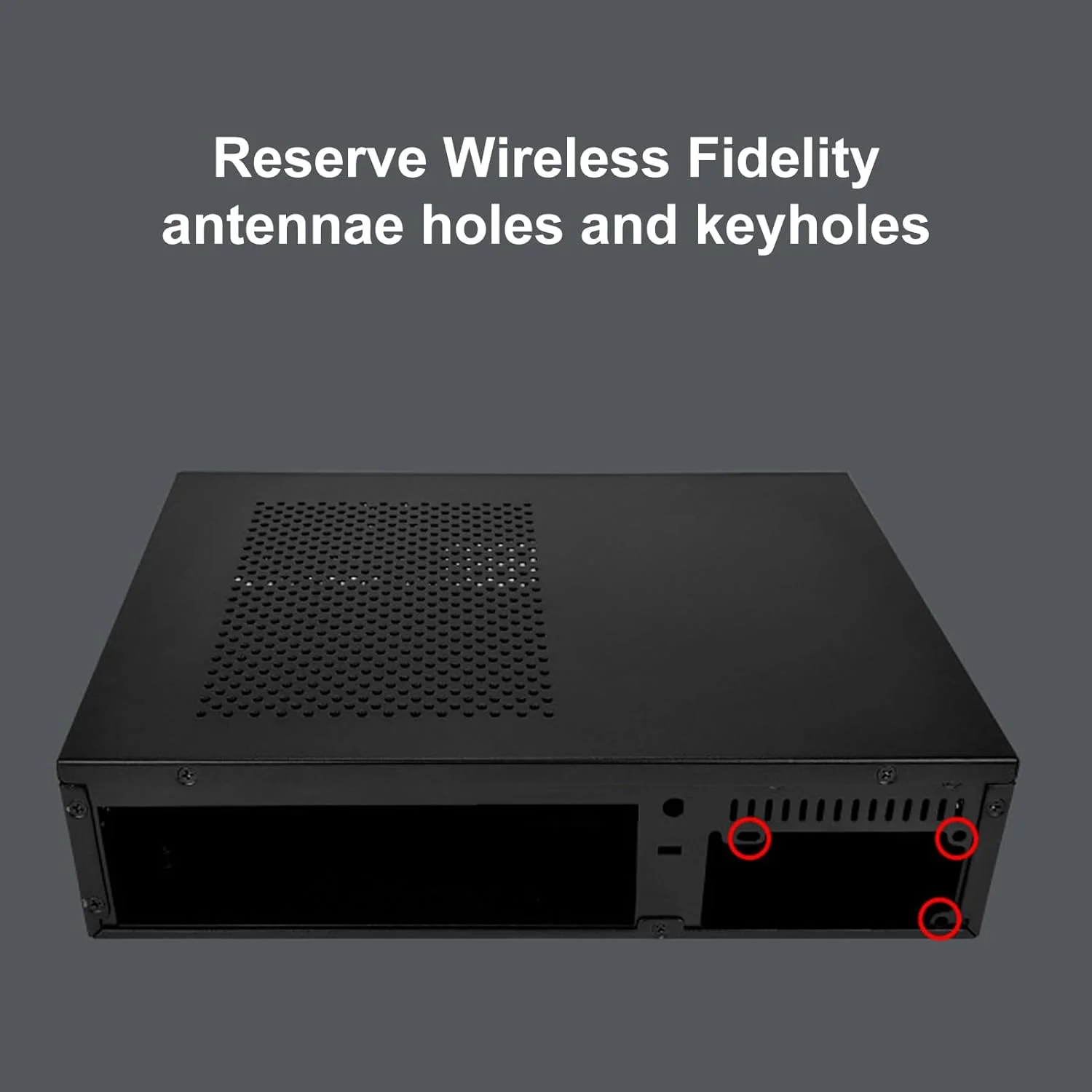 کیس کامپیوتر مینی ITX باریک با پورت های USB 3.0 و صفحه پخش حرارت فولادی، کیس کامپیوتر رومیزی جمع و جور برای مادربردهای ITX