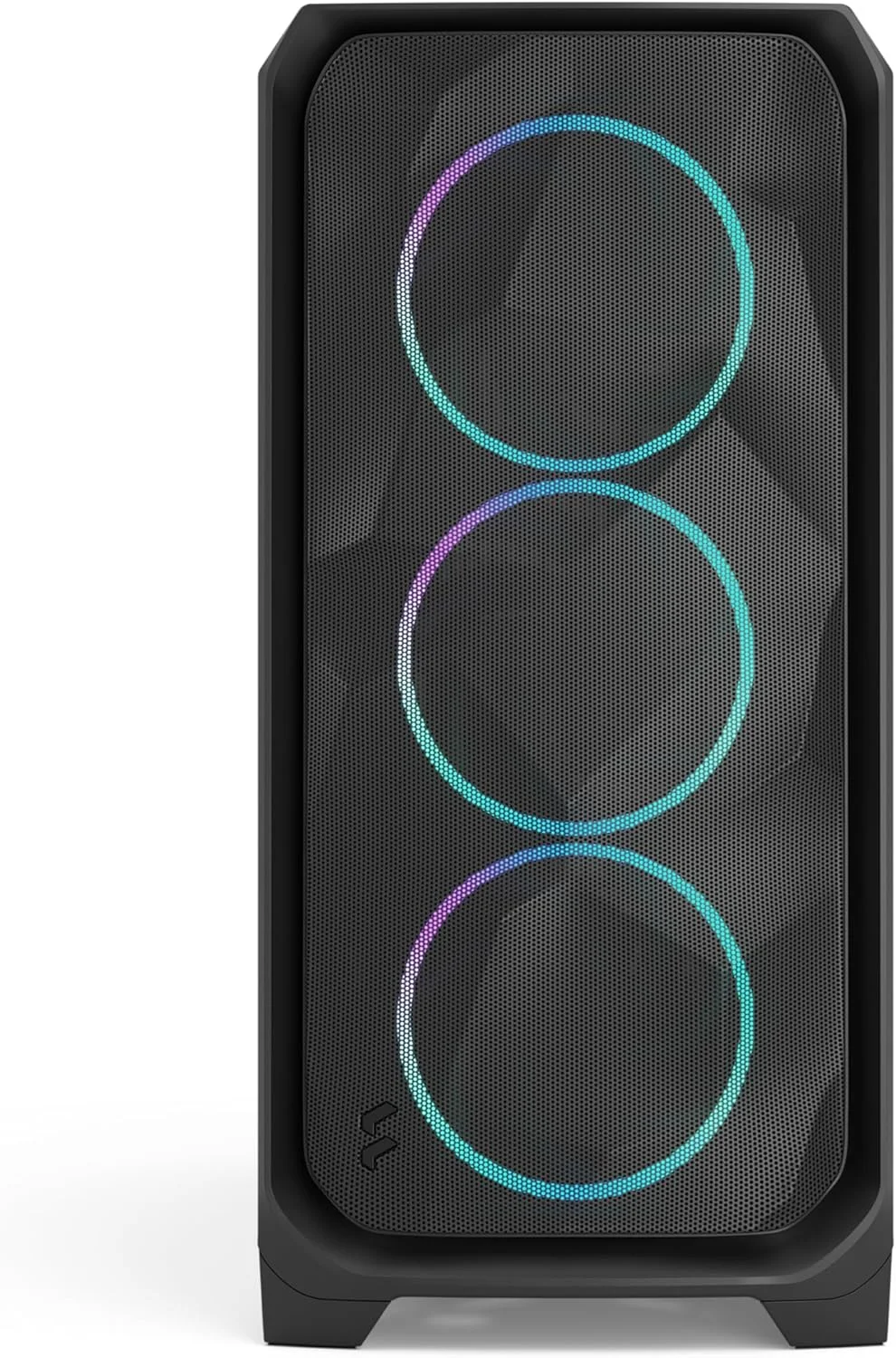 کیس کامپیوتر Fractal Design Meshify 3 XL Black RGB با شیشه حرارت دیده و رنگ روشن - کیس گیمینگ PC با جریان هوای بالا - پنل جلویی مشبک - دارای سه فن ARGB Momentum 14 Gen 2 - فضای داخلی بزرگ - پشتیبانی از کارت گرافیک تا 512 میلی‌متر