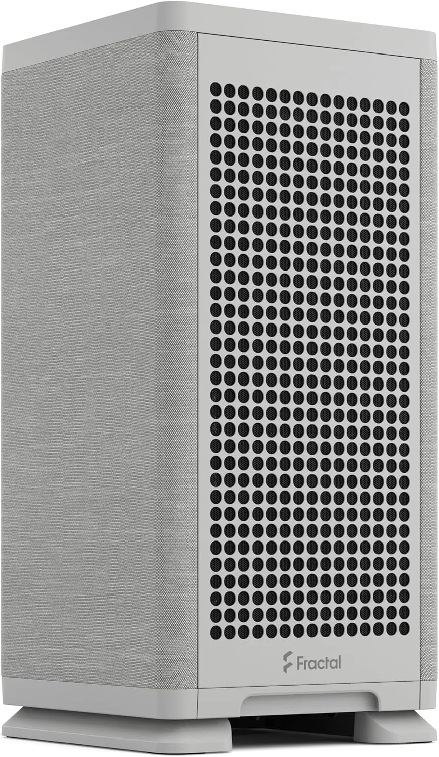 کیس کامپیوتر Fractal Design Mood خاکستری روشن - طراحی پارچه ای شیک، فن 180 میلی متری بالایی، کارت گرافیک 325 میلی متری را پنهان می کند، سازگار با مادربرد m-ITX، ساخت آسان، خنک کننده کارآمد