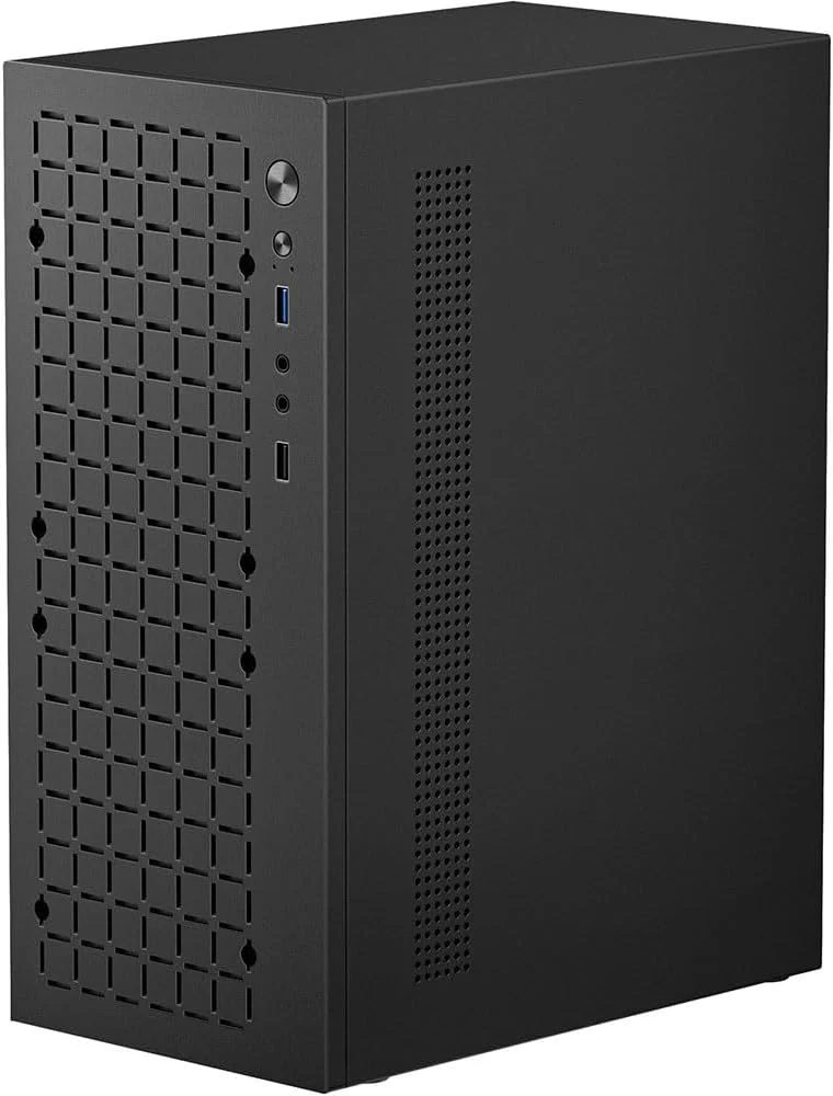 کیس کامپیوتر JOYJOM Micro ATX: کیس MATX مینی کامپیوتر ITX کیس کامپیوتر رومیزی پشتیبانی از Micro ATX MATX DTX ITX مینی کامپیوتر با USB3.0، پشتیبانی از هارد دیسک 3.5 اینچی (مشکی)