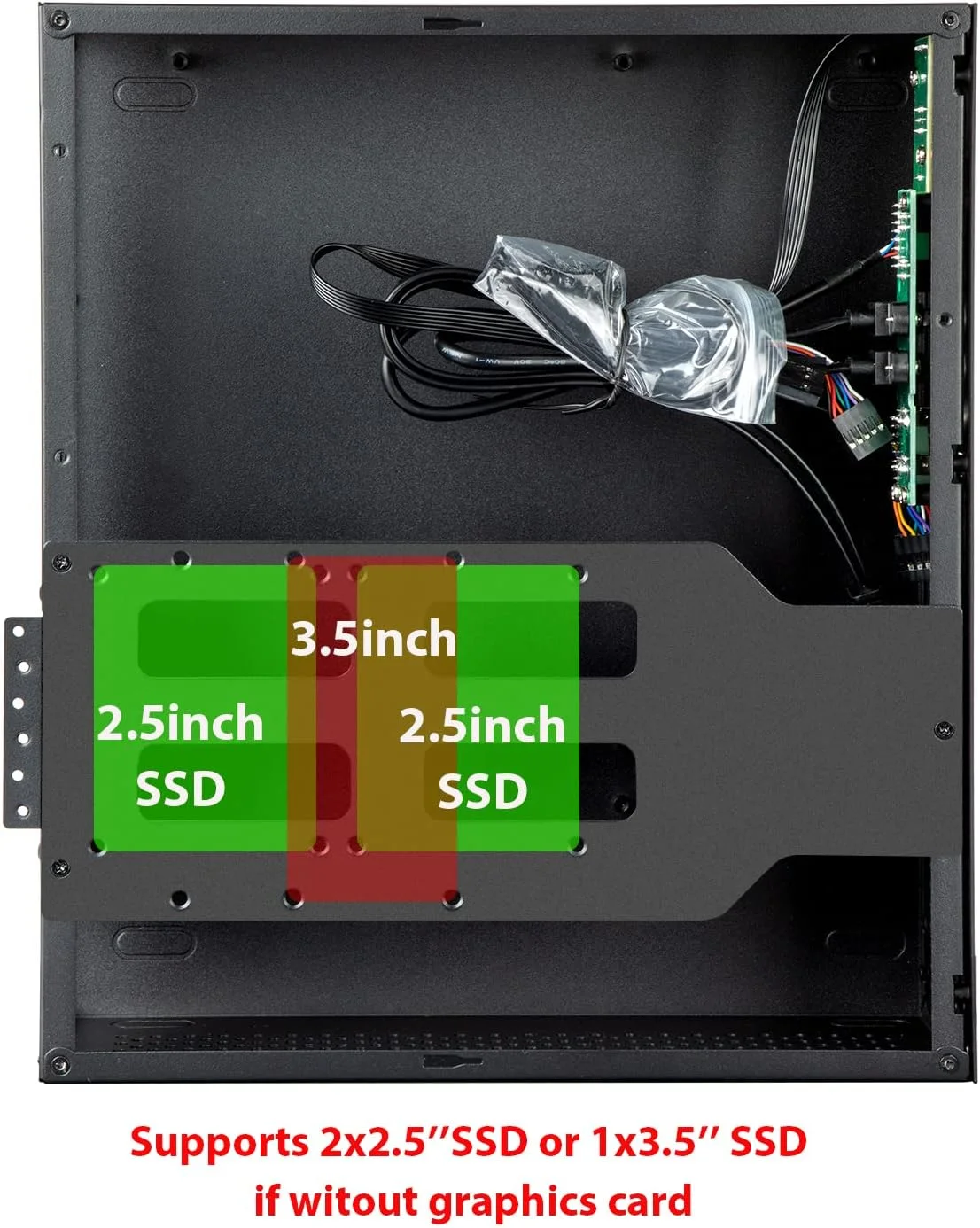 کیس کامپیوتر JOYJOM Micro ATX: کیس MATX DTX Mini PC ITX دسکتاپ از مادربرد Micro ATX MATX DTX ITX Mini PC پشتیبانی می کند