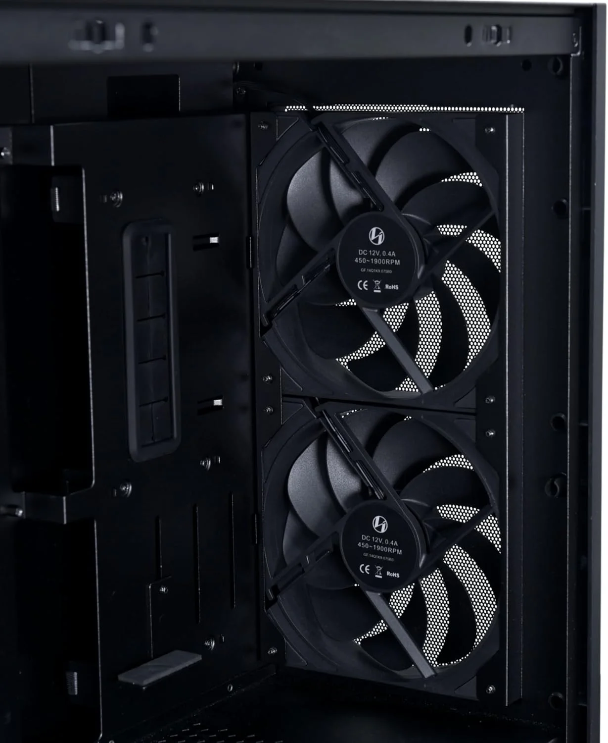 کیس کامپیوتر ATX دیجیتال Lian Li LANCOOL 207 با صفحه نمایش LCD یکپارچه، پنل های توری محور، کیس PC Mid-Tower با 2 عدد فن PWM 140x40x30 میلی متری، 2 عدد فن 140 میلی متری از پیش نصب شده، PSU با قابلیت نصب جانبی یا پشتی