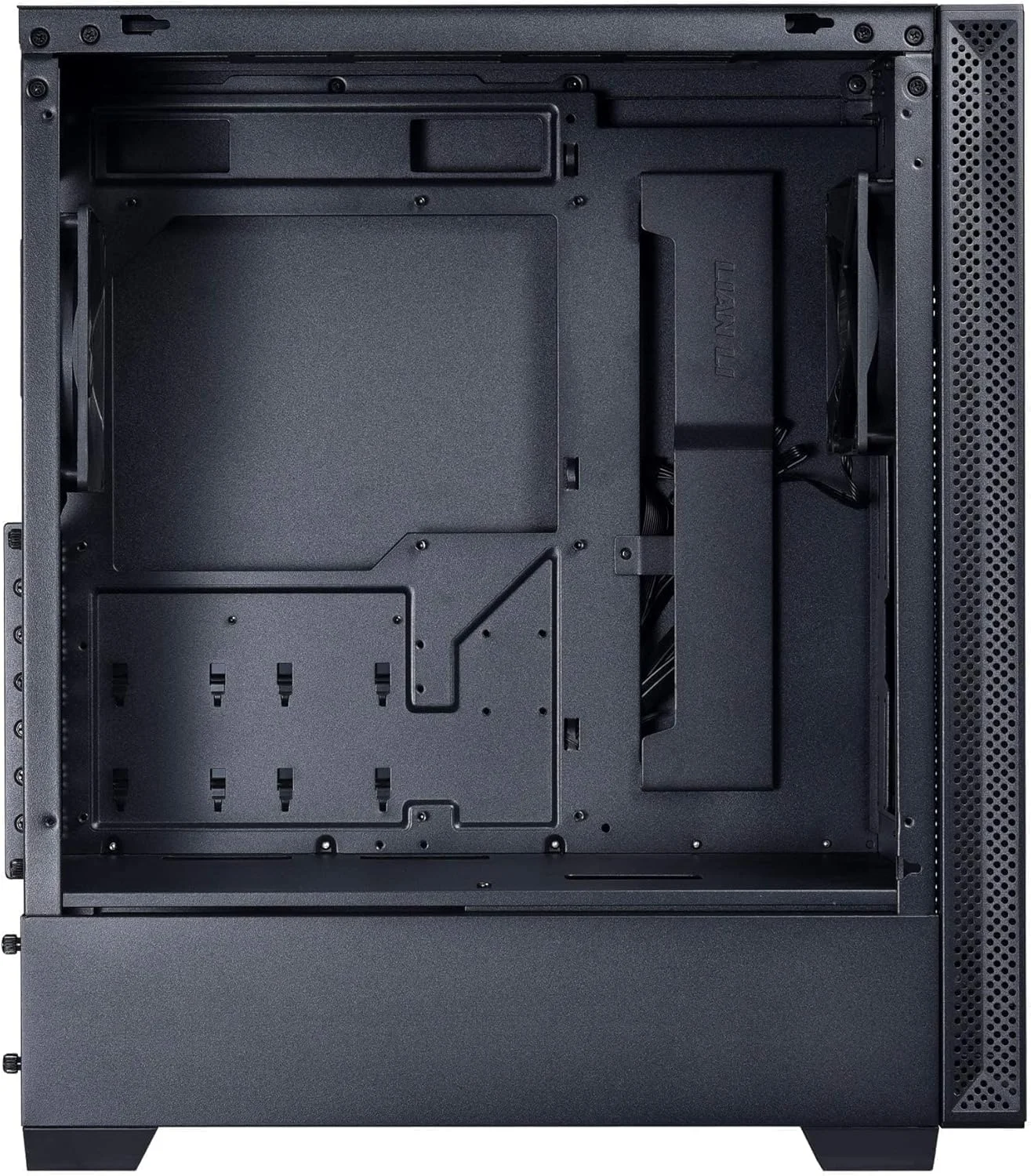 کیس کامپیوتر مید تاور Lian Li ATX با پنل شیشه ای حرارت دیده، فیلتر گرد و غبار مغناطیسی، آماده برای خنک کننده مایع، تهویه جانبی و 2 فن 120 میلی متری از پیش نصب شده (LANCOOL 205, مشکی) کیس کامپیوتر مید تاور Lian Li ATX با پنل شیشه ای حرارت دیده، فیلتر گرد و غبار مغناطیسی، آماده برای خنک کننده مایع، تهویه جانبی و 2 فن 120 میلی متری از پیش نصب شده (LANCOOL 205, مشکی)