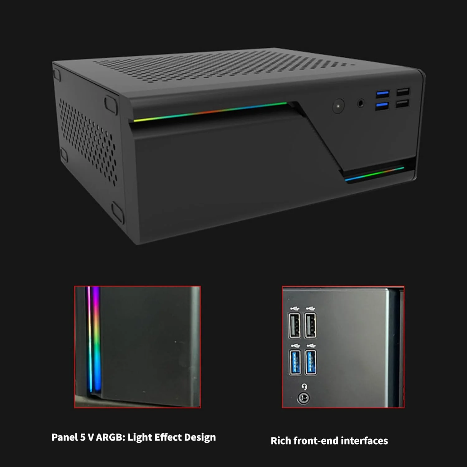 کیس کامپیوتر کوچک تمام فلزی، ساختار مقاوم، فرم فاکتور بهینه برای استفاده در فضاهای کوچک خانه یا محل کار