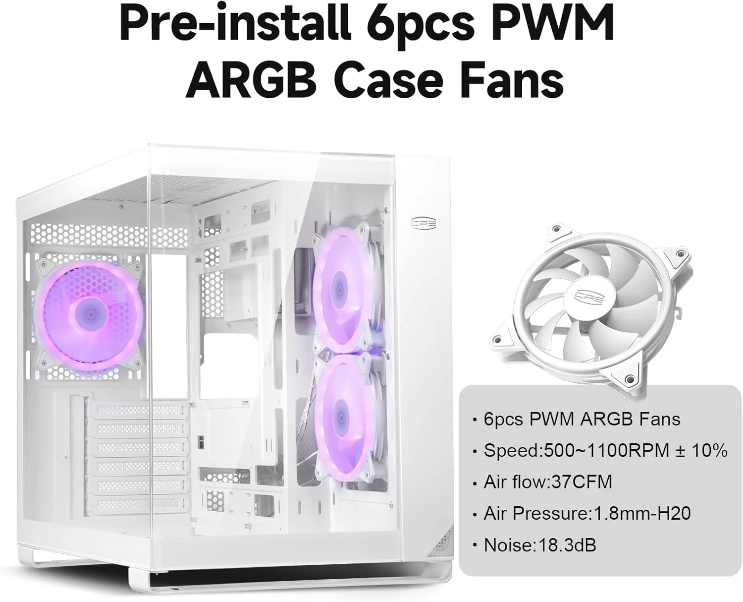کیس کامپیوتر PCCOOLER C3T500 ARGB Mid Tower، مناسب برای مادربردهای ATX/M-ATX/ITX، دارای 6 فن ARGB، طراحی بدون ستون، پشتیبانی از رادیاتور 360 میلیمتری و کارت گرافیک 400 میلیمتری، نصب آسان (سفید) کیس کامپیوتر PCCOOLER C3T500 ARGB Mid Tower، مناسب برای مادربردهای ATX/M-ATX/ITX، دارای 6 فن ARGB، طراحی بدون ستون، پشتیبانی از رادیاتور 360 میلیمتری و کارت گرافیک 400 میلیمتری، نصب آسان (سفید)