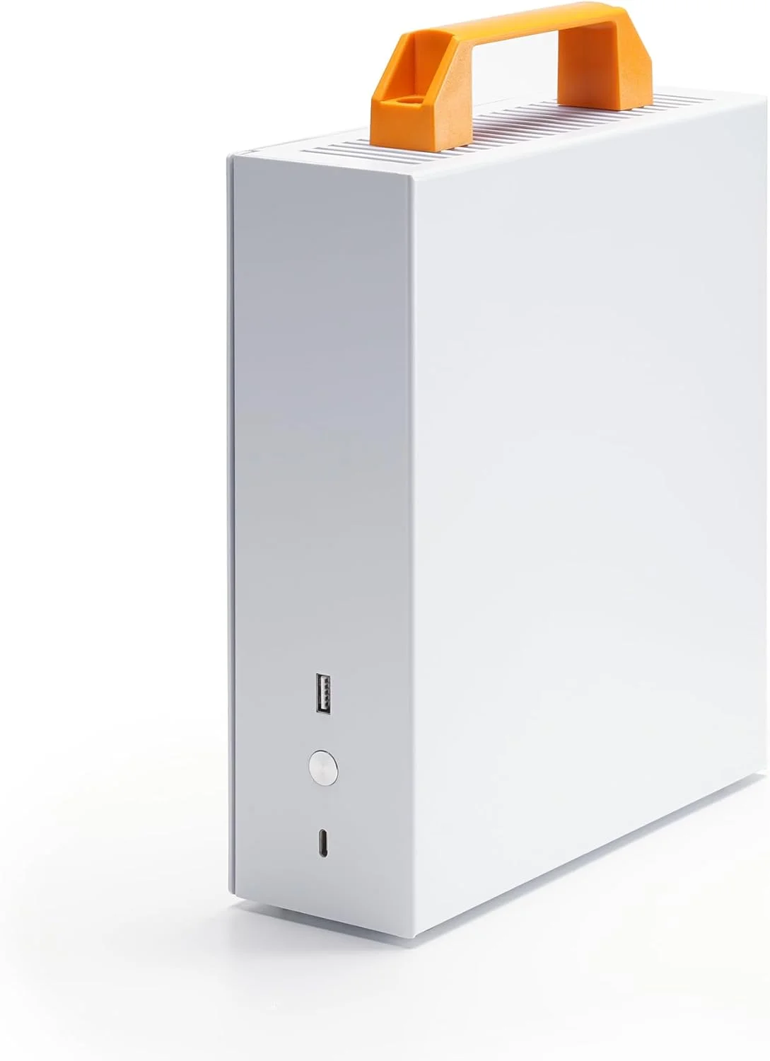 کیس مینی ITX مدل SGPC K29 (فولادی) با دو دسته، پنل تهویه دار - 1 پنل جانبی فولادی و 1 اکریلیک / کیس کوچک 4.1 لیتری ITX