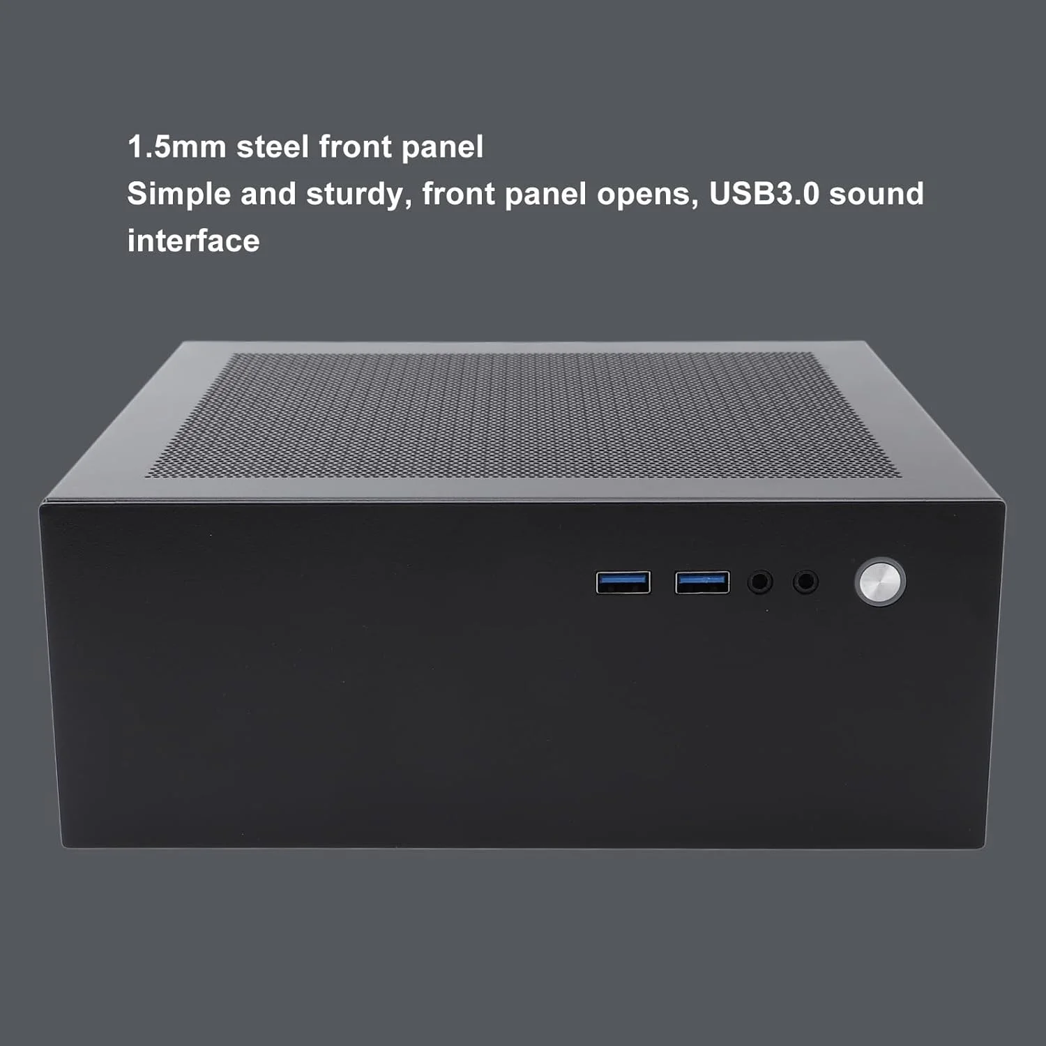 کیس کامپیوتر ITX کوچک، کیس فولادی Micro ITX PC، با پورت USB 3.0، اسلات PCI، برای منبع تغذیه Flex، برای کامپیوتر PC