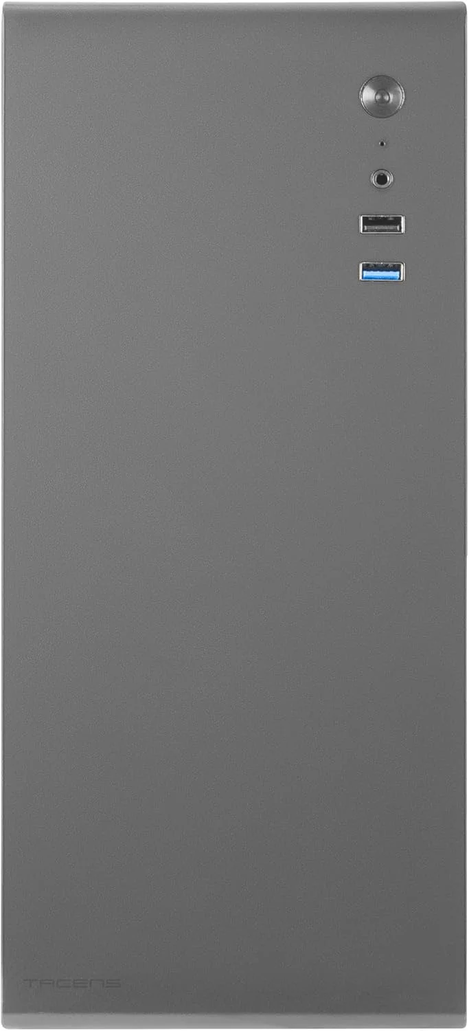 کیس کامپیوتر Micro-ATX Tacens NOVAX550BR + منبع تغذیه 550W 80Plus Bronze 230V، طراحی تمام فلزی، 1 عدد فن 80 میلی متری در عقب، مینی تاور با ظرفیت داخلی بزرگ، مشکی