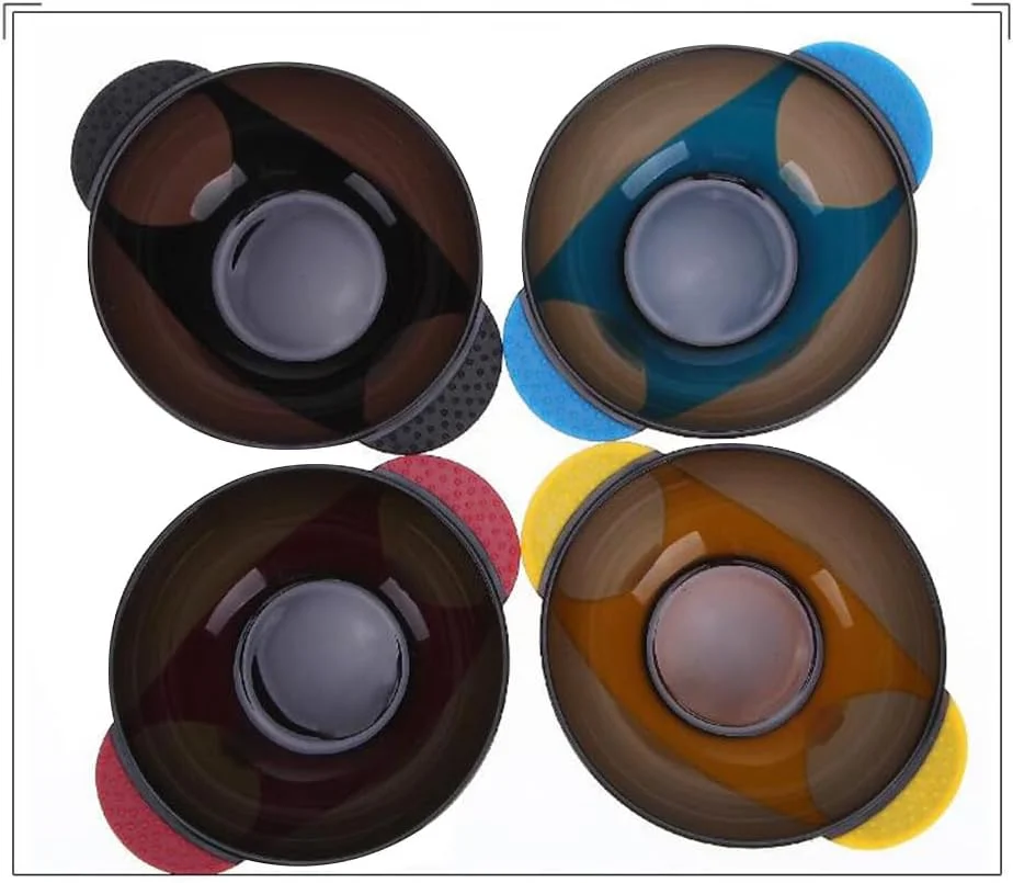 میکینونا 4 عدد کاسه ترکیب رنگ مو ضد لغزش مغناطیسی، کیت رنگ آمیزی، ظروف سالن، استفاده آسان، رنگ تصادفی میکینونا 4 عدد کاسه ترکیب رنگ مو ضد لغزش مغناطیسی، کیت رنگ آمیزی، ظروف سالن، استفاده آسان، رنگ تصادفی