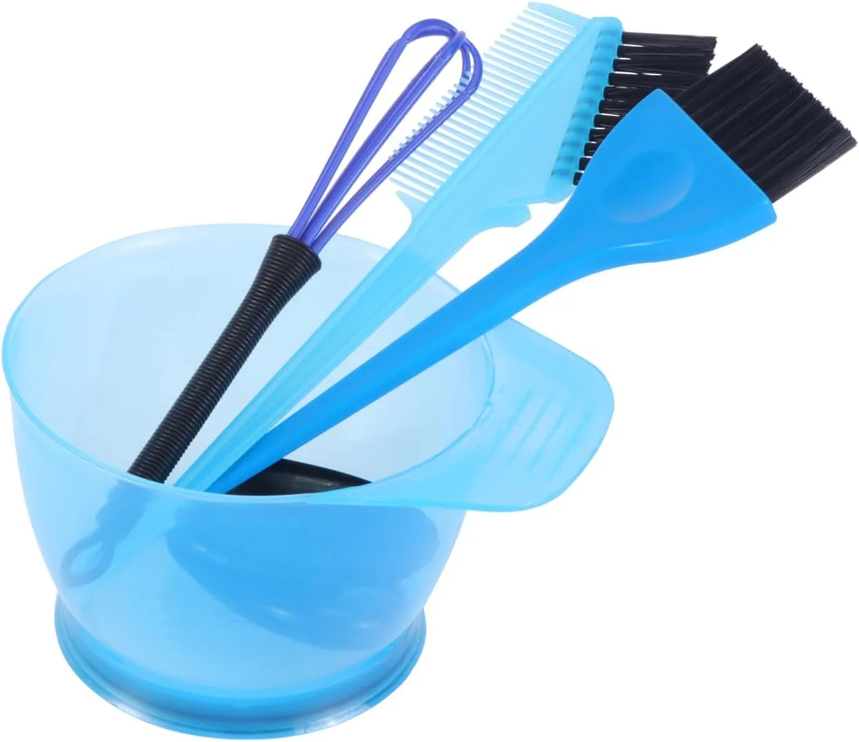 ست کامل ابزار رنگ مو 5 تکه برای استفاده در منزل و سالن شامل برس رنگ، کاسه مخلوط و اپلیکاتور، ابزار رنگ آمیزی قابل حمل ست کامل ابزار رنگ مو 5 تکه برای استفاده در منزل و سالن شامل برس رنگ، کاسه مخلوط و اپلیکاتور، ابزار رنگ آمیزی قابل حمل