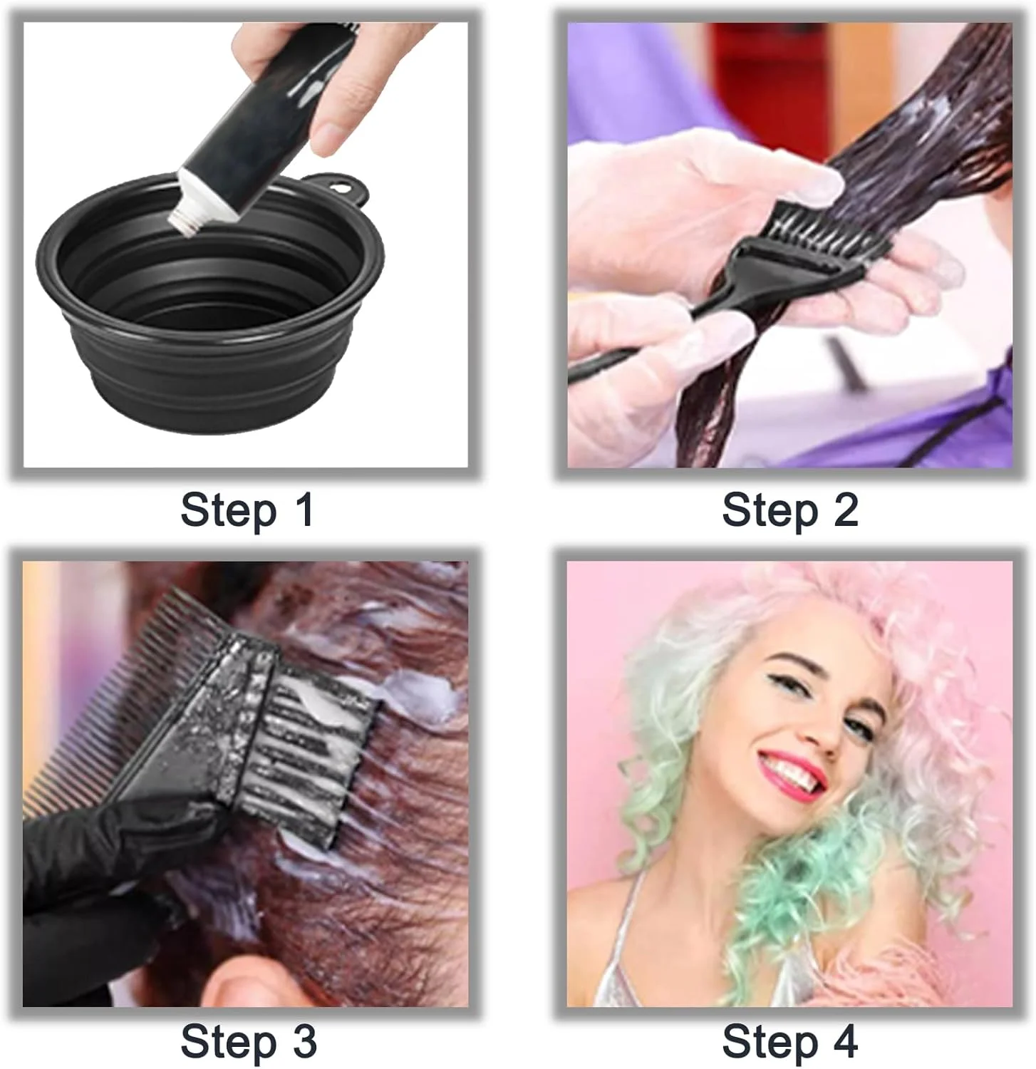 ست ۱۸ تکه برس و کاسه رنگ مو NEPAK، ابزار رنگ کردن مو، ابزار سفید کننده مو سالن زیبایی DIY، شامل کاسه مخلوط کردن، پوشش گوش، شال مو، دستکش، گیره مو ست ۱۸ تکه برس و کاسه رنگ مو NEPAK، ابزار رنگ کردن مو، ابزار سفید کننده مو سالن زیبایی DIY، شامل کاسه مخلوط کردن، پوشش گوش، شال مو، دستکش، گیره مو