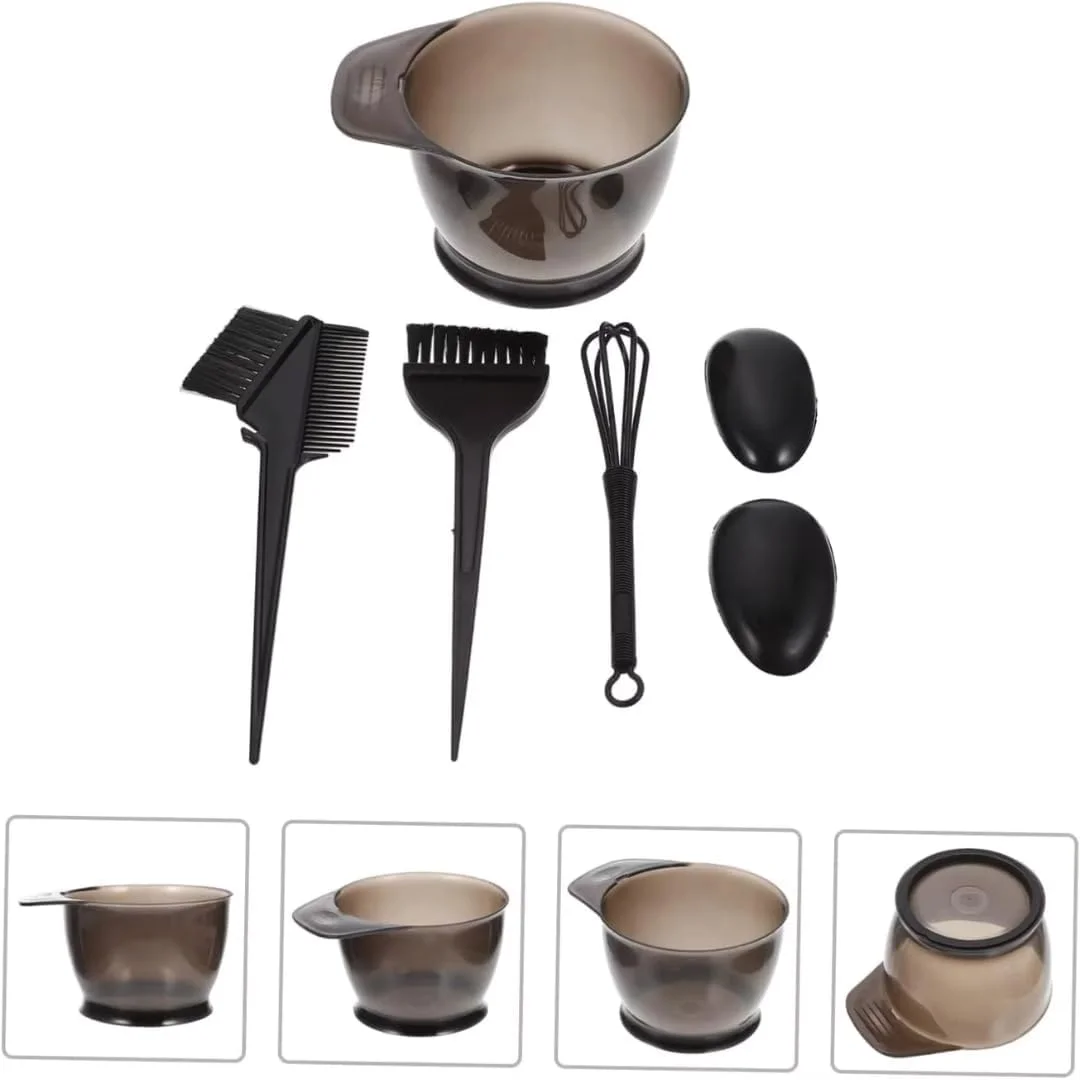 مجموعه کاسه و برس رنگ مو NIKITA.VIVI، ۸ تکه، کیت ابزار رنگ مو، مناسب برای استفاده شخصی و سالن، ۲ کاسه و ۶ برس به همراه ۴ عدد محافظ گوش مجموعه کاسه و برس رنگ مو NIKITA.VIVI، ۸ تکه، کیت ابزار رنگ مو، مناسب برای استفاده شخصی و سالن، ۲ کاسه و ۶ برس به همراه ۴ عدد محافظ گوش