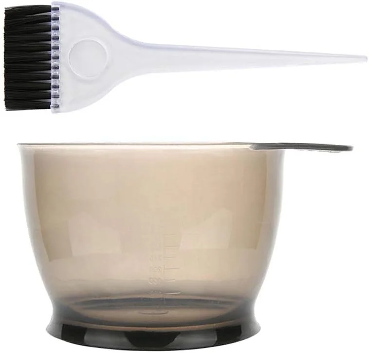 مجموعه کاسه و برس رنگ مو POFET، 2 عددی، کیت رنگ آمیزی موی حرفه ای سالن، ابزار رنگ کردن مو، ست رنگ مو (مشکی) مجموعه کاسه و برس رنگ مو POFET، 2 عددی، کیت رنگ آمیزی موی حرفه ای سالن، ابزار رنگ کردن مو، ست رنگ مو (مشکی)