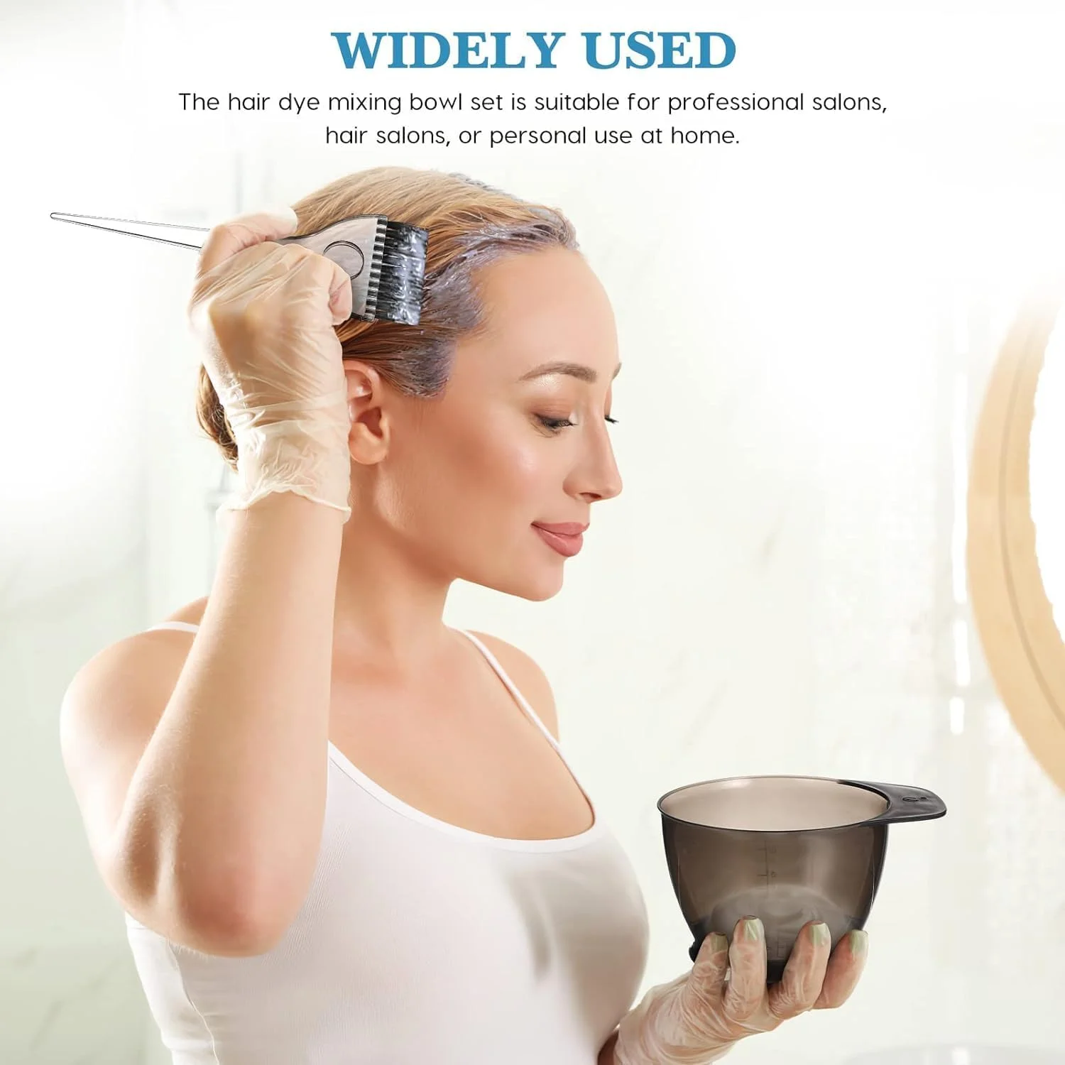 مجموعه کاسه و برس رنگ مو POFET، 2 عددی، کیت رنگ آمیزی موی حرفه ای سالن، ابزار رنگ کردن مو، ست رنگ مو (مشکی) مجموعه کاسه و برس رنگ مو POFET، 2 عددی، کیت رنگ آمیزی موی حرفه ای سالن، ابزار رنگ کردن مو، ست رنگ مو (مشکی)