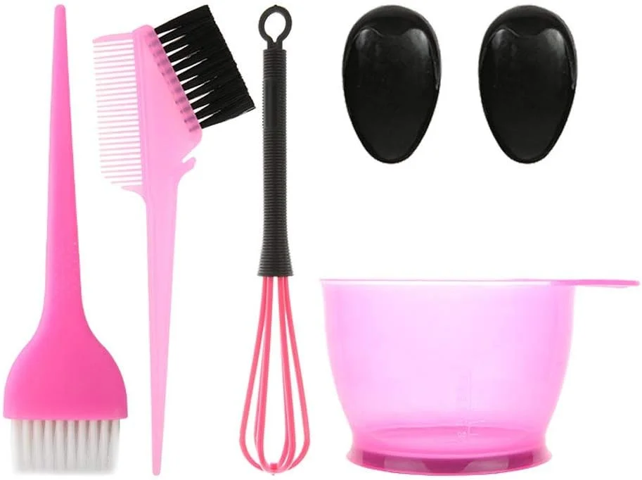 مجموعه رنگ مو 5 تکه POFET، برس و کاسه رنگ مو - شامل کاسه رنگ مو، برس رنگ، پوشش گوش و مخلوط کن رنگ، اپلیکاتور رنگ آمیزی مو (صورتی) مجموعه رنگ مو 5 تکه POFET، برس و کاسه رنگ مو - شامل کاسه رنگ مو، برس رنگ، پوشش گوش و مخلوط کن رنگ، اپلیکاتور رنگ آمیزی مو (صورتی)