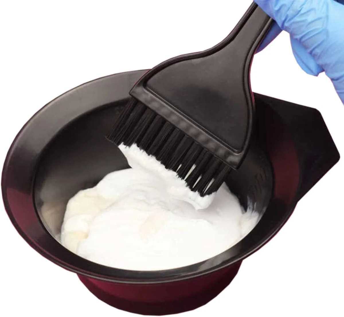 مجموعه رنگ مو Powersell srls با برس و کاسه، کیت رنگ موی DIY سالن مجموعه رنگ مو Powersell srls با برس و کاسه، کیت رنگ موی DIY سالن