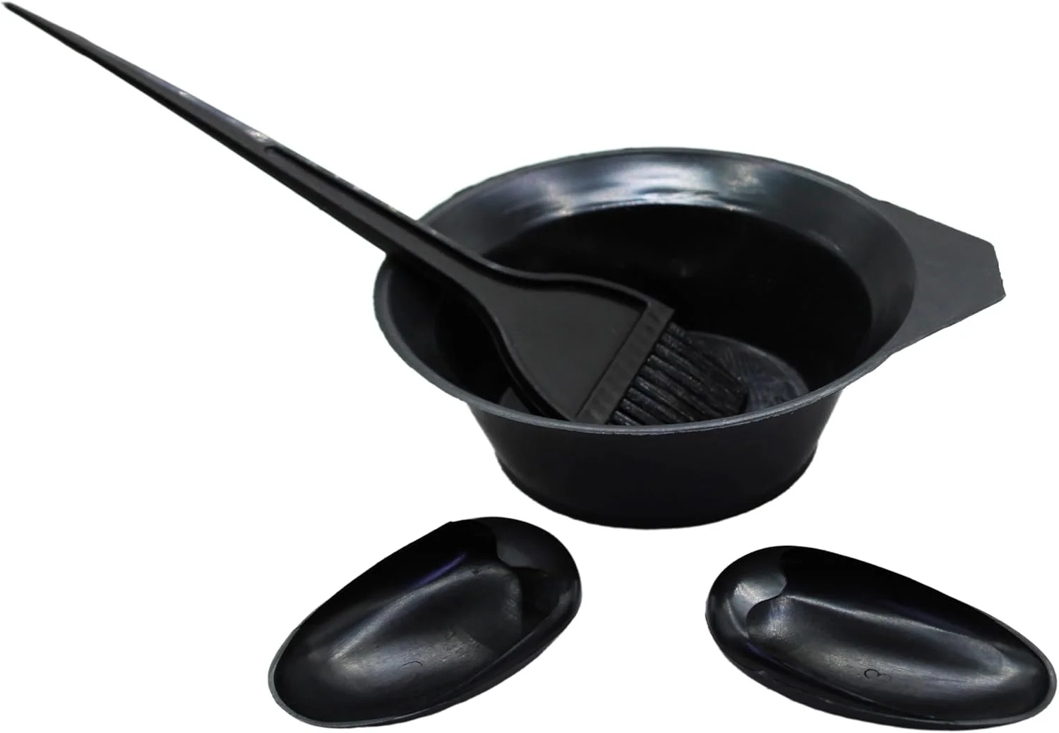 کاسه مخلوط رنگ مو حرفه ای با برس و سینی رنگ، مشکی کاسه مخلوط رنگ مو حرفه ای با برس و سینی رنگ، مشکی