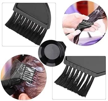 کیت رنگ مو حرفه ای شامل شانه مو، برس رنگ و کاسه ترکیب رنگ مو، 4 تکه (مشکی) کیت رنگ مو حرفه ای شامل شانه مو، برس رنگ و کاسه ترکیب رنگ مو، 4 تکه (مشکی)