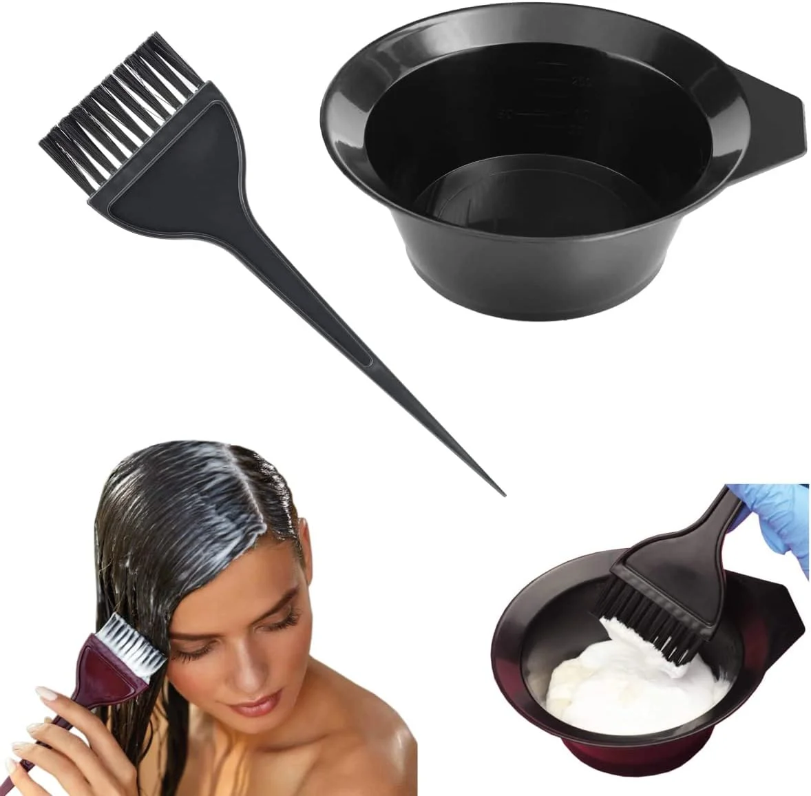 ست رنگ مو ستابلو با برس و کاسه برای سالن و کیت های رنگ مو خانگی، ست رنگ ست رنگ مو ستابلو با برس و کاسه برای سالن و کیت های رنگ مو خانگی، ست رنگ