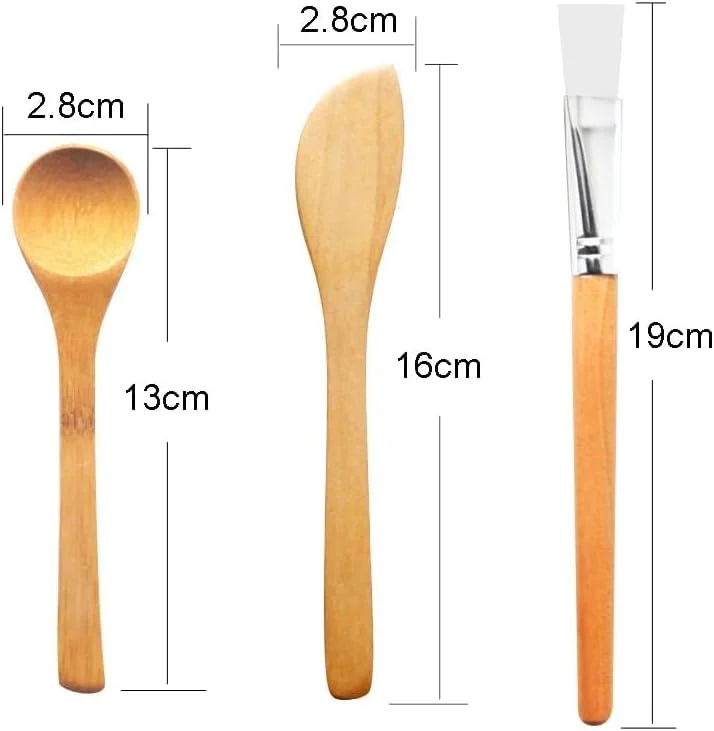 ست کاسه ماسک شامل کاسه، قاشق، کاردک و برس بامبو، مناسب برای مخلوط کردن ماسک صورت، ماسک گِلی و سایر محصولات مراقبت از پوست، قابل استفاده در منزل و سالن آرایشی ست کاسه ماسک شامل کاسه، قاشق، کاردک و برس بامبو، مناسب برای مخلوط کردن ماسک صورت، ماسک گِلی و سایر محصولات مراقبت از پوست، قابل استفاده در منزل و سالن آرایشی