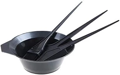 ست رنگ مو شامل کاسه ترکیب رنگ، برس بزرگ، برس کوچک و برس شانه دار، مناسب برای استفاده در منزل و سالن (#1) ست رنگ مو شامل کاسه ترکیب رنگ، برس بزرگ، برس کوچک و برس شانه دار، مناسب برای استفاده در منزل و سالن (#1)