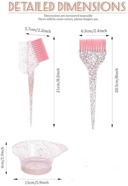 مجموعه ۳ تکه رنگ مو حرفه ای تزویق، کاسه رنگ مو و ست برس، ابزار سالن رنگ آمیزی و دکلره مو، کاسه مخلوط کن، برس رنگ مو مجموعه ۳ تکه رنگ مو حرفه ای تزویق، کاسه رنگ مو و ست برس، ابزار سالن رنگ آمیزی و دکلره مو، کاسه مخلوط کن، برس رنگ مو