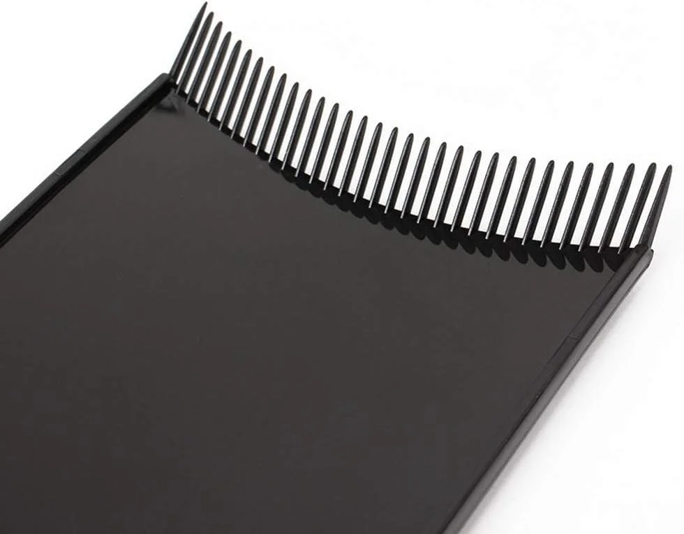 مجموعه 6 عددی تخته رنگ مو تزویق به همراه شانه دندانه دار، فویل و برس برای رنگ کردن مو، مراقبت از مو، شانه مخصوص رنگ مو و پد رنگ