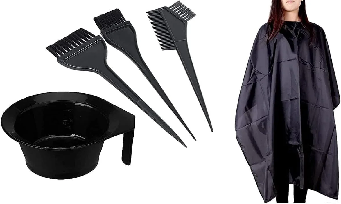 مجموعه برس و کاسه رنگ مو پلاستیکی VEDETIC مناسب استفاده در سالن و منزل برای آقایان و بانوان (شامل 1 کاسه، 1 برس و 1 شانه)