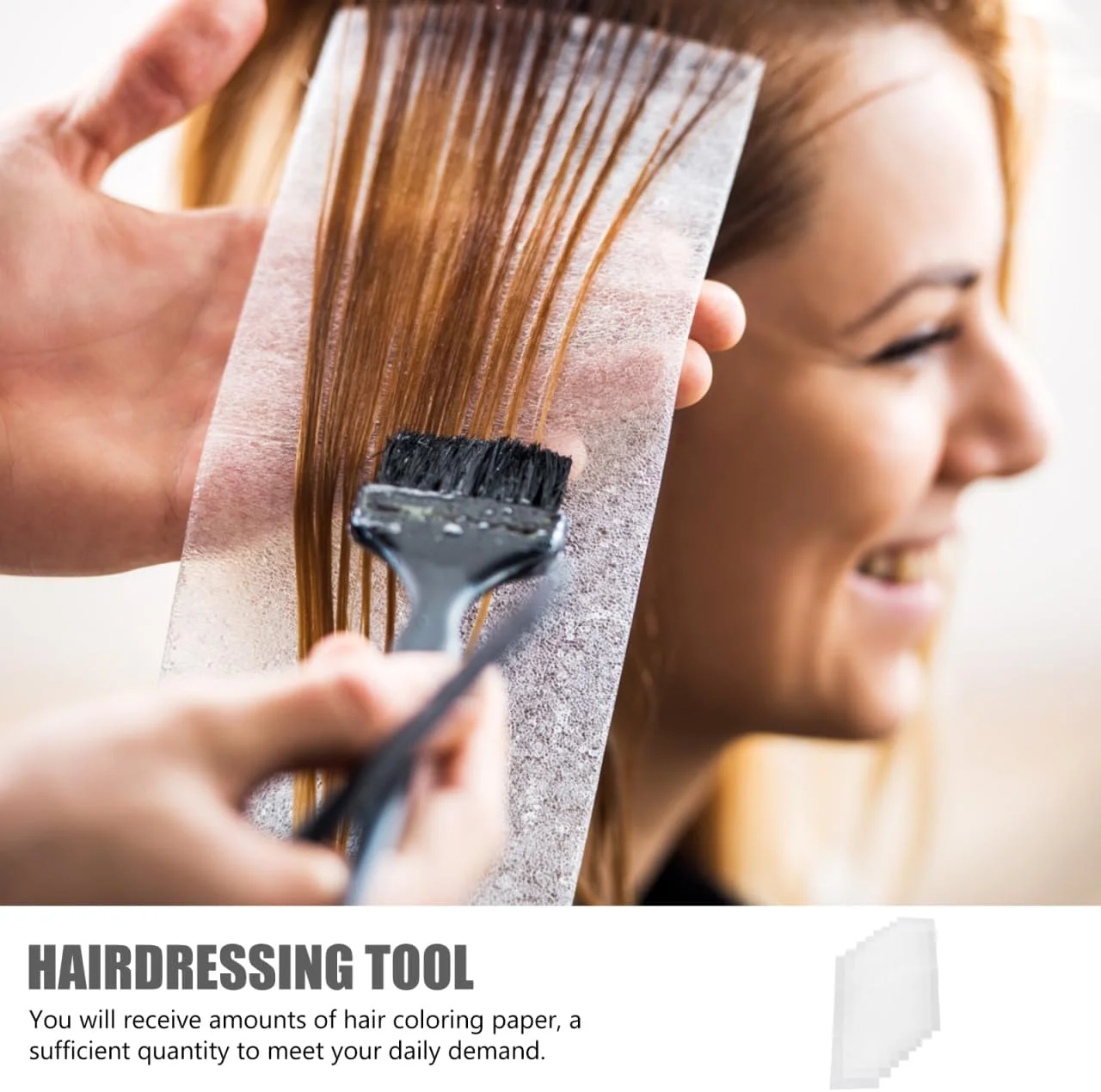 Beavorty 50 عدد برگه هایلایت، ابزار آرایشگری، کاغذ رنگ مو، کاغذ رنگ موی بلوند، کاغذ رنگ موی حبابی، کاغذ رنگ موی سالن، تکه کاغذ سفید