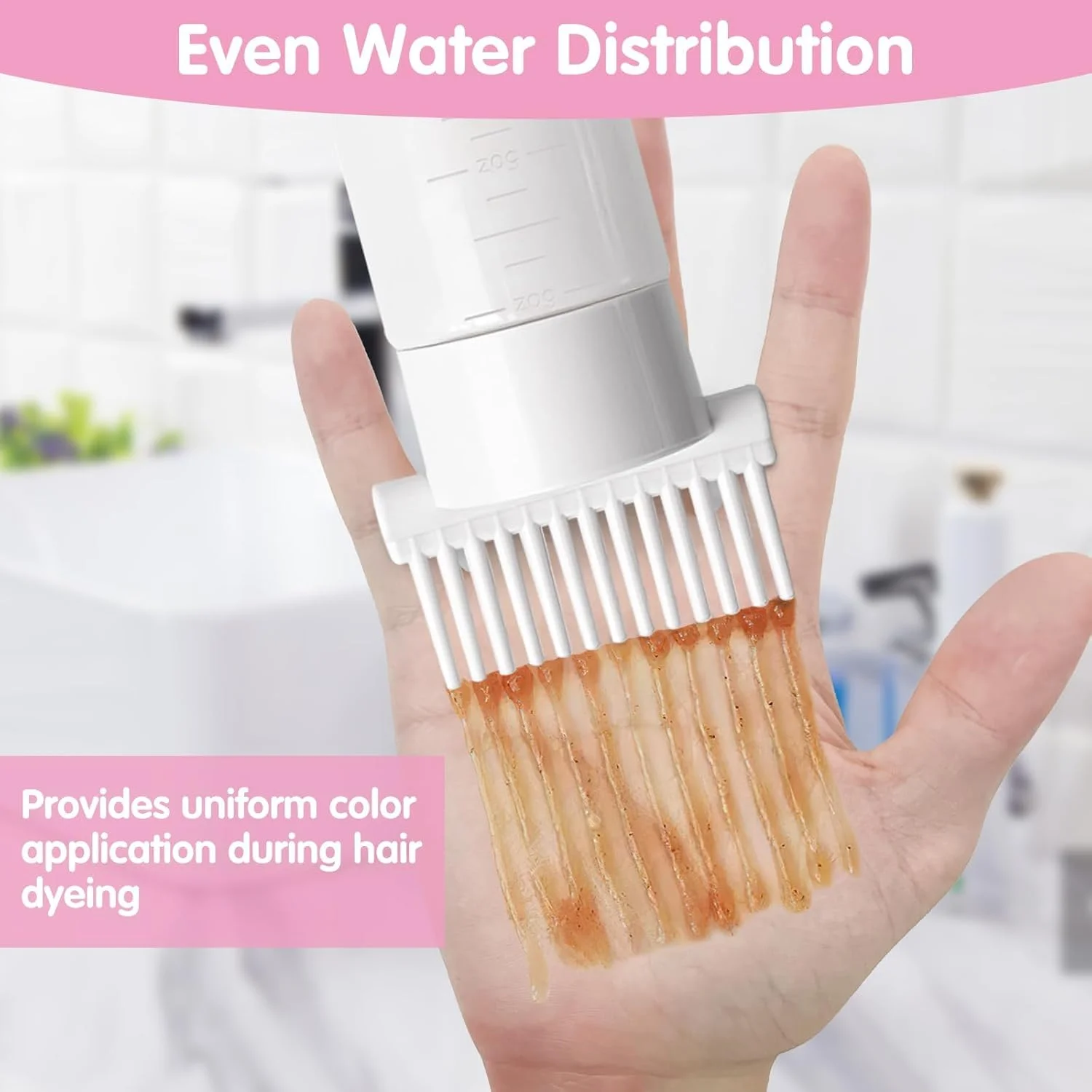 بسته 2 عددی بطری روغن مو 180 میلی لیتری، بطری اپلیکاتور با مقیاس، برای رنگ کردن یکنواخت مو، 2 برس اپلیکاتور شانه ریشه و ماساژور پوست سر با استفاده آسان (صورتی و سفید) بسته 2 عددی بطری روغن مو 180 میلی لیتری، بطری اپلیکاتور با مقیاس، برای رنگ کردن یکنواخت مو، 2 برس اپلیکاتور شانه ریشه و ماساژور پوست سر با استفاده آسان (صورتی و سفید)