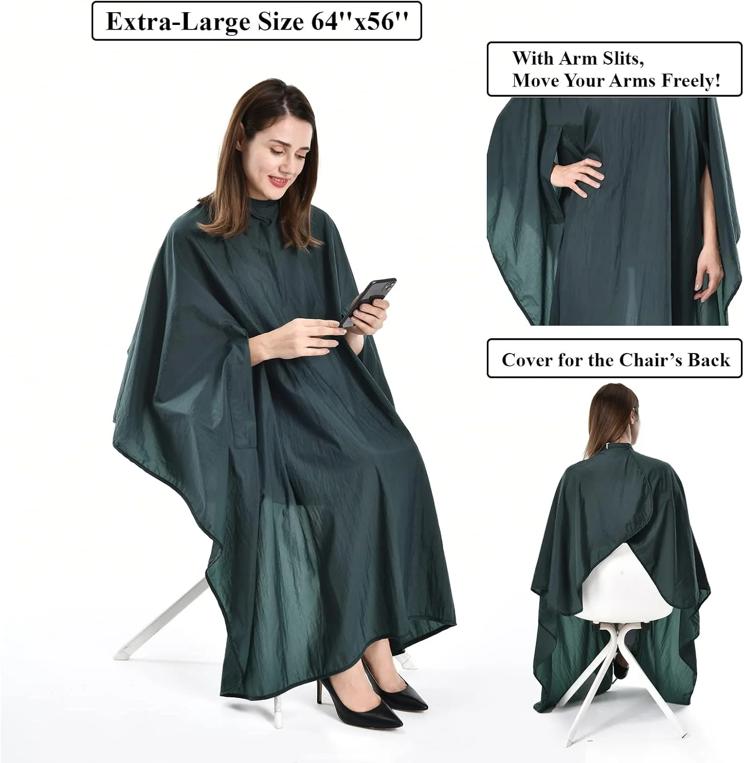 پیشبند آرایشگری کوگانا، پیشبند اصلاح مو، پیشبند نایلونی بسیار بزرگ برای بزرگسالان، ضد آب پیشبند آرایشگری کوگانا، پیشبند اصلاح مو، پیشبند نایلونی بسیار بزرگ برای بزرگسالان، ضد آب