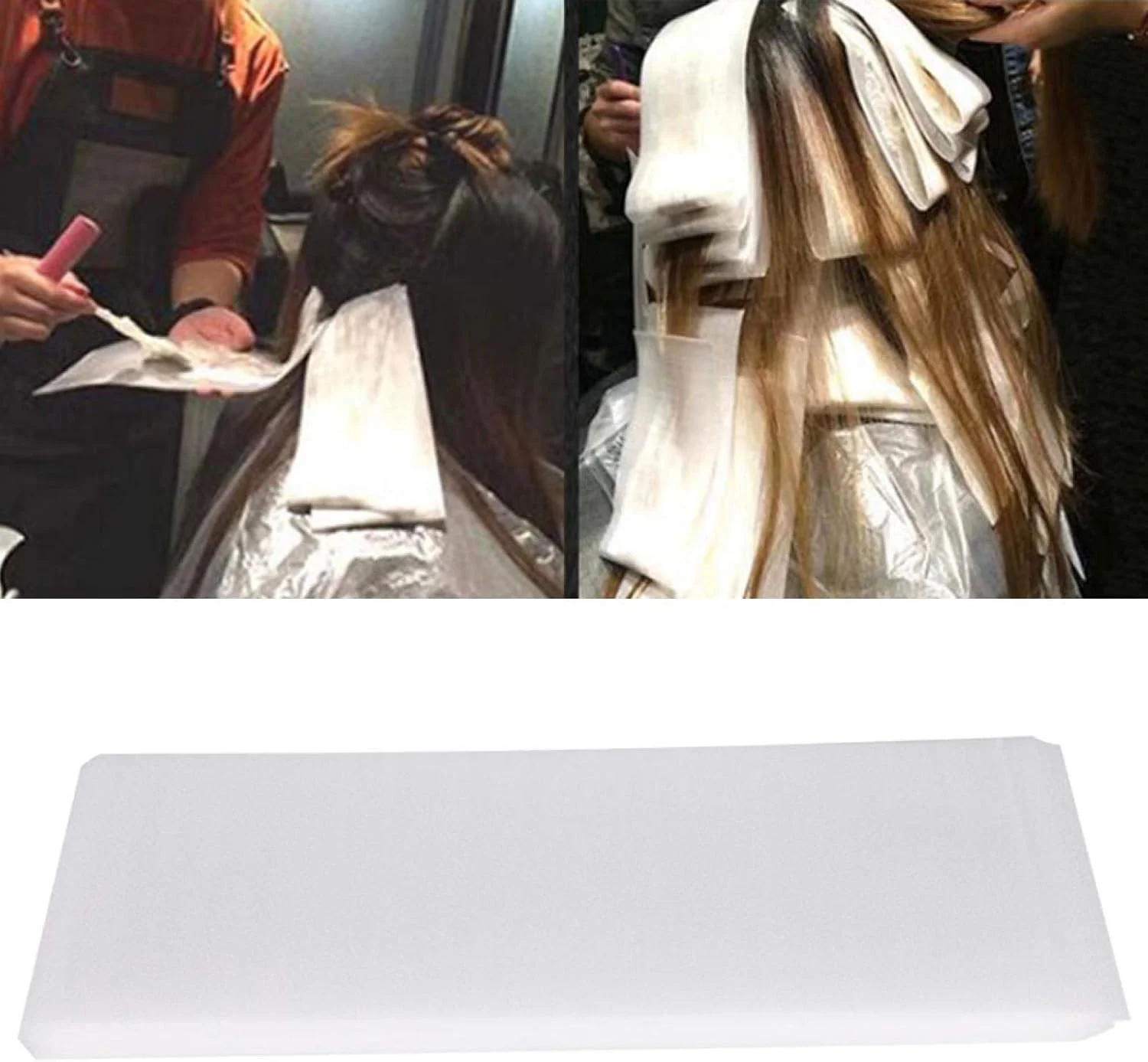 نوارهای کاغذی رنگ مو، روکش های موی شفاف قابل استفاده مجدد، نوارهای حرفه ای هایلایت مو برای آرایشگران سالن (بلند) نوارهای کاغذی رنگ مو، روکش های موی شفاف قابل استفاده مجدد، نوارهای حرفه ای هایلایت مو برای آرایشگران سالن (بلند)