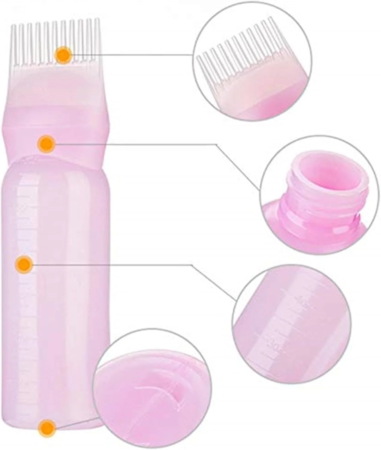 بطری اپلیکاتور روغن مو با شانه ریشه، بطری اپلیکاتور برای موها، برس اپلیکاتور رنگ مو، بطری های اپلیکاتور رنگ مو با شانه ریشه، 177 میلی لیتر با مقیاس مدرج بطری اپلیکاتور روغن مو با شانه ریشه، بطری اپلیکاتور برای موها، برس اپلیکاتور رنگ مو، بطری های اپلیکاتور رنگ مو با شانه ریشه، 177 میلی لیتر با مقیاس مدرج