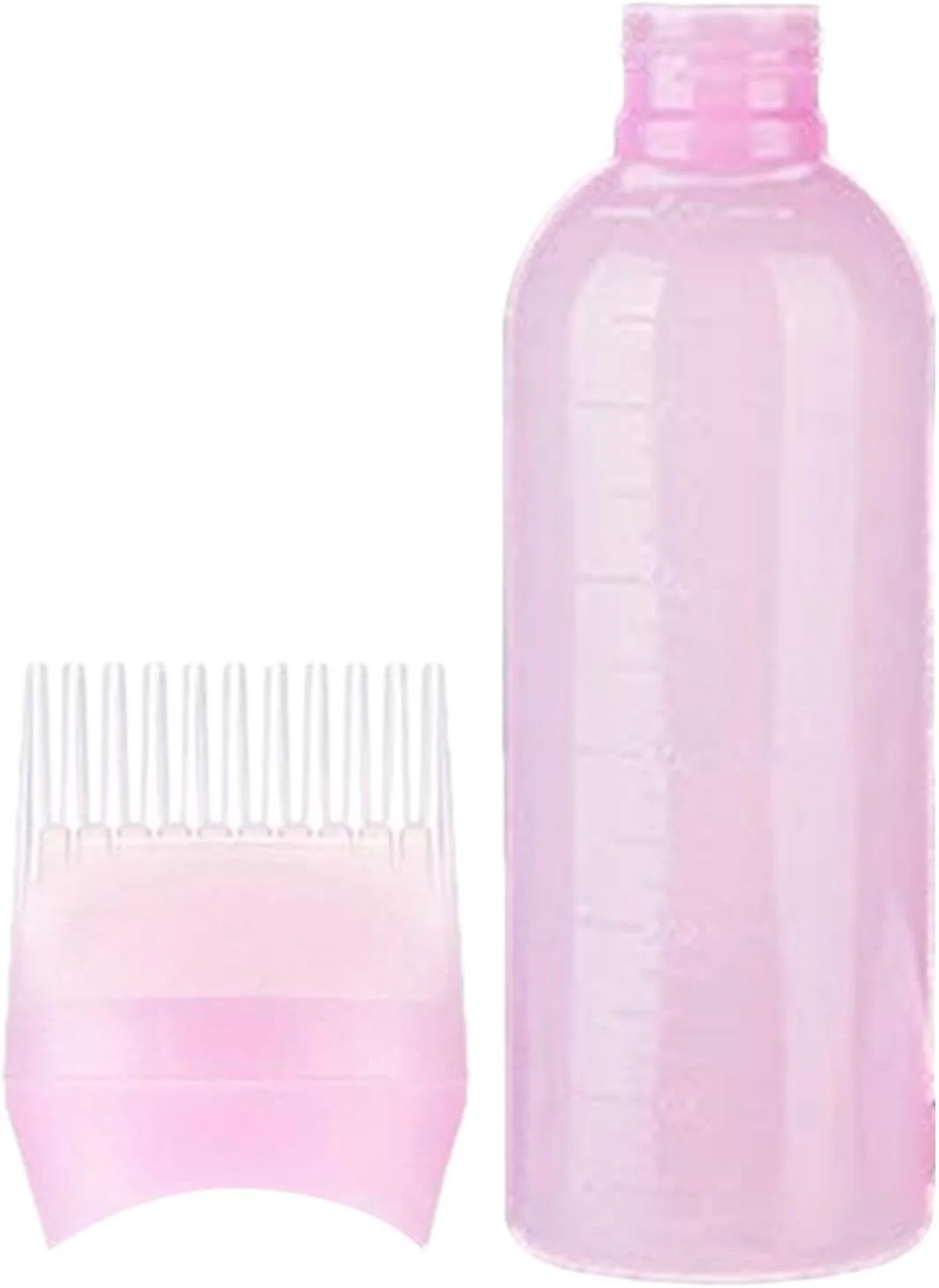 بطری روغن مو، شانه سبک وزن برای پخش روغن مو، برس پخش روغن مو با مقیاس مدرج، پخش کننده چند منظوره روغن ریشه مو، برای ابزارهای حالت دهی مو