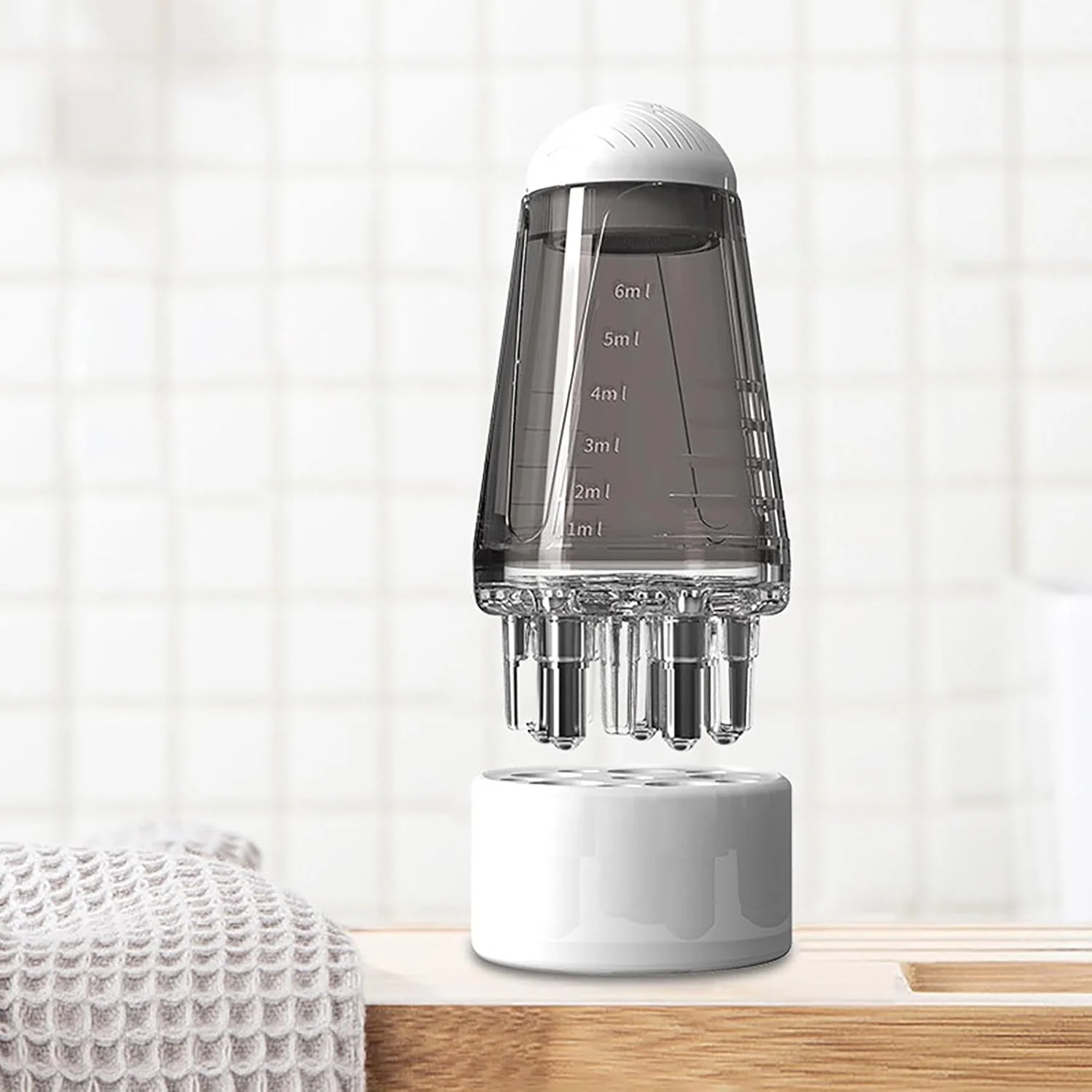 اپلیکاتور روغن پوست سر | شانه ماساژور سر برای مایع | بطری شانه ای قابل حمل برای مراقبت از مو