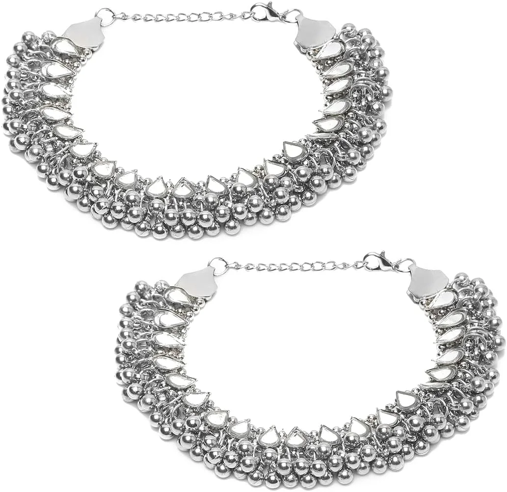 زیورآلات یوبلا، پابندهای نقرهای دستساز شیک برای دختران و زنان زیورآلات یوبلا، پابندهای نقرهای دستساز شیک برای دختران و زنان