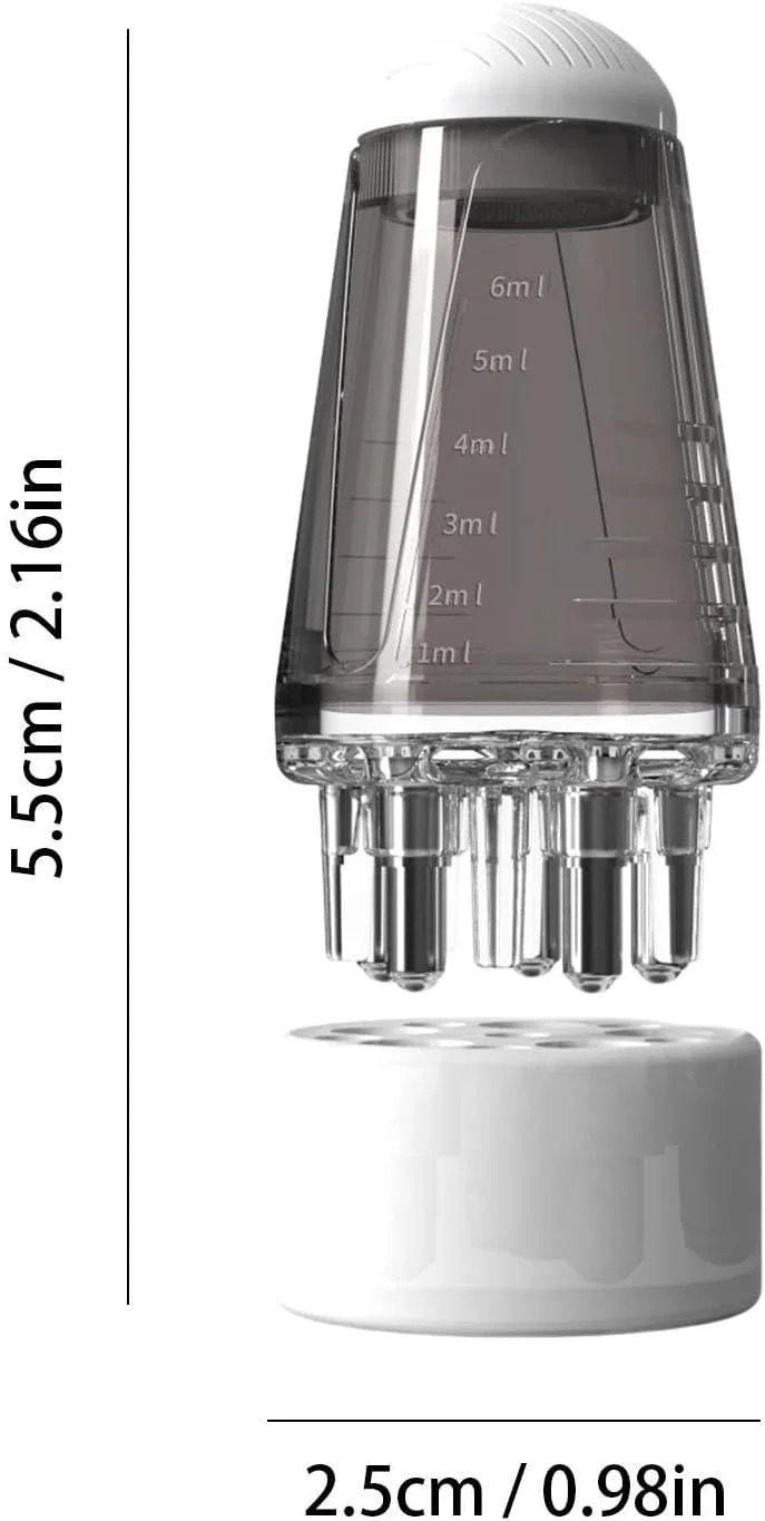 اپلیکاتور روغن مو، شانه مایع ماساژور پوست سر | بطری اپلیکاتور روغن قابل حمل ماساژور سر برای رشد مو