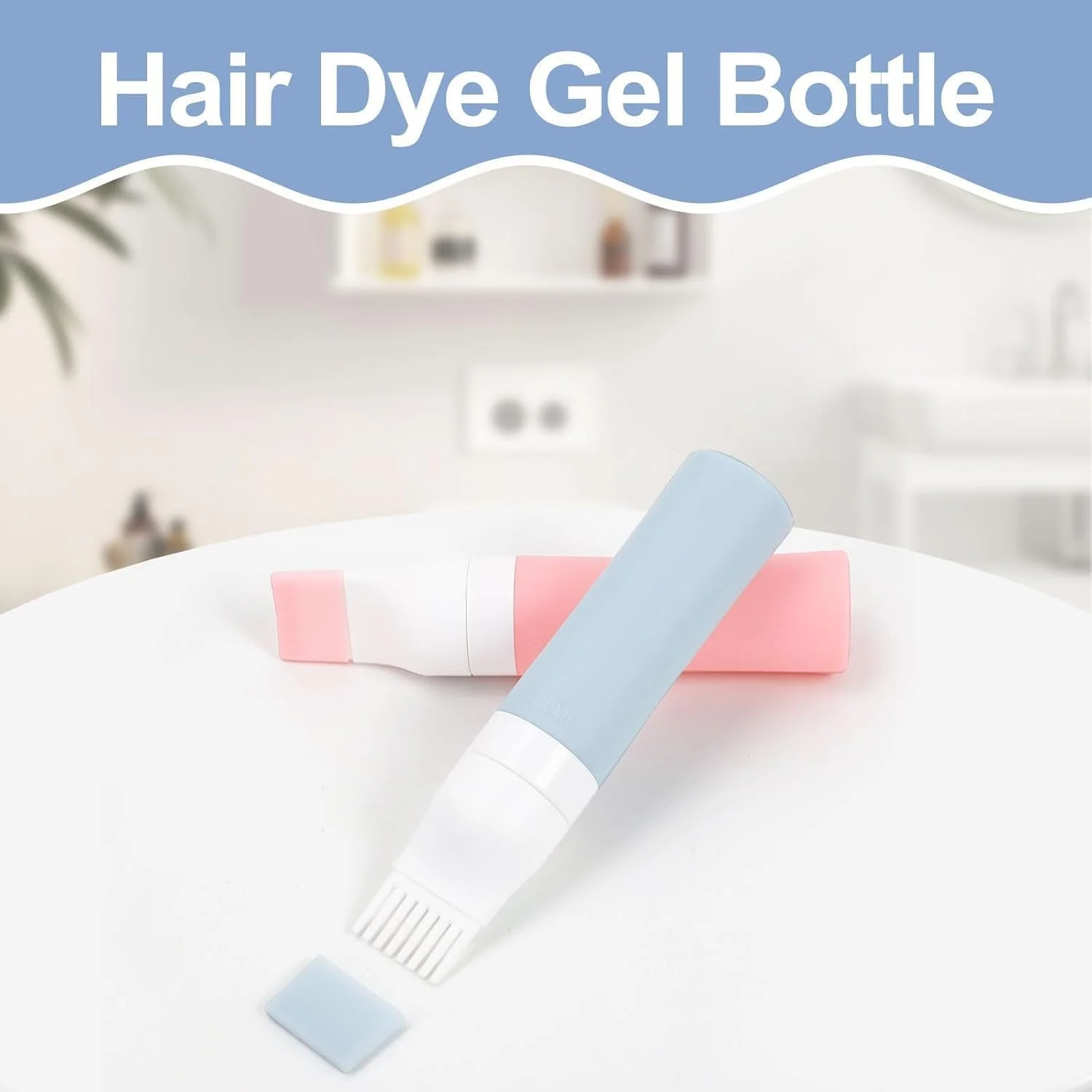 اپلیکاتور روغن مو، ست 2 عددی بطری سیلیکونی ضد نشت با نوک شانه ای، اپلیکاتور حرفه ای برای روغن ها و سرم های مو اپلیکاتور روغن مو، ست 2 عددی بطری سیلیکونی ضد نشت با نوک شانه ای، اپلیکاتور حرفه ای برای روغن ها و سرم های مو