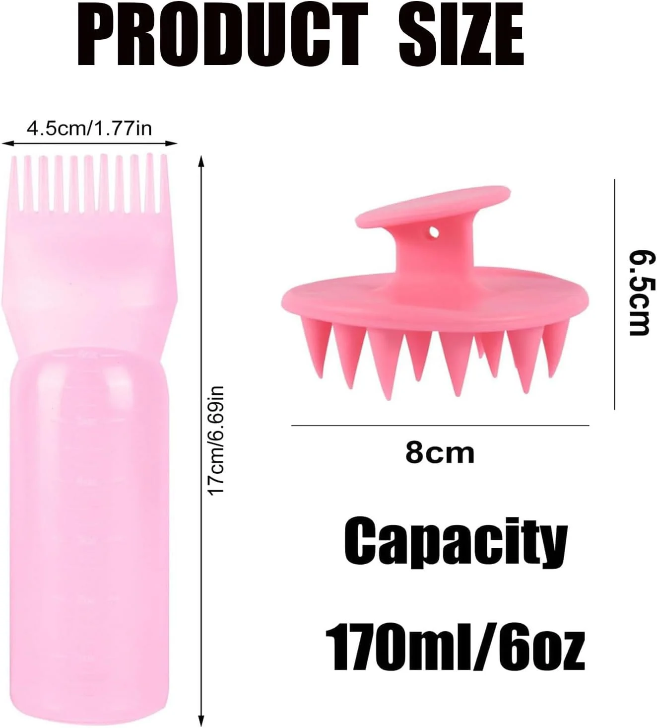 بطری اپلیکاتور شانه ریشه با ظرفیت بزرگ 177 میلی لیتر، برس رنگ مو، بطری های اپلیکاتور فشاری شانه ریشه با مقیاس مدرج برای رنگ کردن مو در سالن و استفاده خانگی. (مشکی، 3 عدد) بطری اپلیکاتور شانه ریشه با ظرفیت بزرگ 177 میلی لیتر، برس رنگ مو، بطری های اپلیکاتور فشاری شانه ریشه با مقیاس مدرج برای رنگ کردن مو در سالن و استفاده خانگی. (مشکی، 3 عدد)