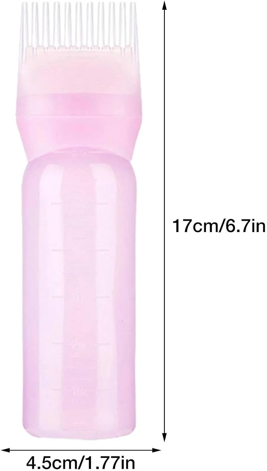 شانه رنگ مو ریشه | بطری رنگ مو قابل حمل با شانه ریشه، با اپلیکاتور رنگ مو مدرج، بطری رنگ مو قابل حمل برای روغن شانه رنگ مو ریشه | بطری رنگ مو قابل حمل با شانه ریشه، با اپلیکاتور رنگ مو مدرج، بطری رنگ مو قابل حمل برای روغن