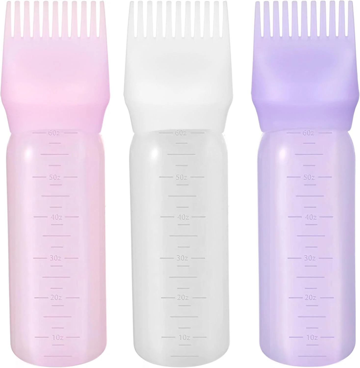 ست سه عددی بطری اپلیکاتور شانه ای Expressions - بطری های قابل پر کردن و استفاده مجدد برای استفاده آسان از روغن مو و درمان رنگ مو ست سه عددی بطری اپلیکاتور شانه ای Expressions - بطری های قابل پر کردن و استفاده مجدد برای استفاده آسان از روغن مو و درمان رنگ مو